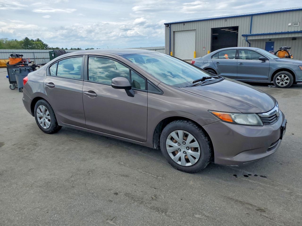 2012 Honda Civic Lx Brown vin: 2HGFB2F51CH542356