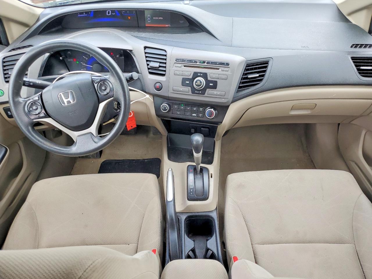 2012 Honda Civic Lx Brown vin: 2HGFB2F51CH542356
