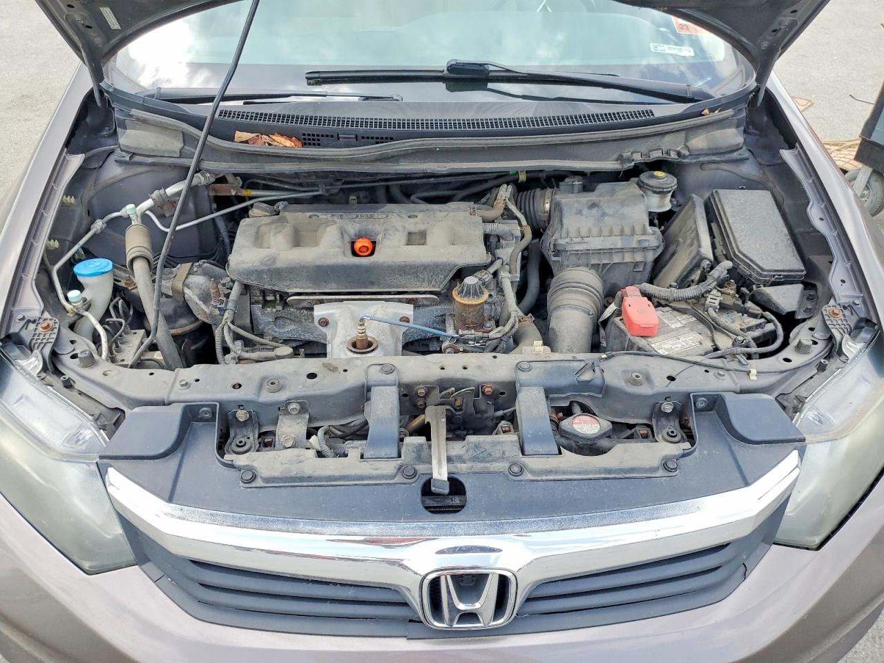 2012 Honda Civic Lx Brown vin: 2HGFB2F51CH542356