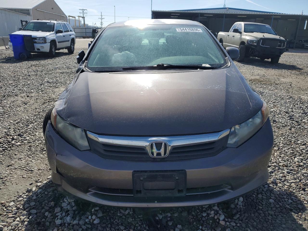 2012 Honda Civic Brown vin: 2HGFB2F51CH556080