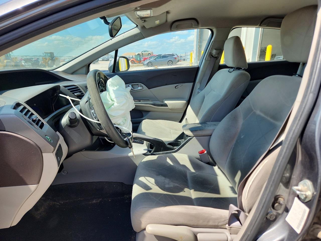 2012 Honda Civic Lx Gray vin: 2HGFB2F51CH560758
