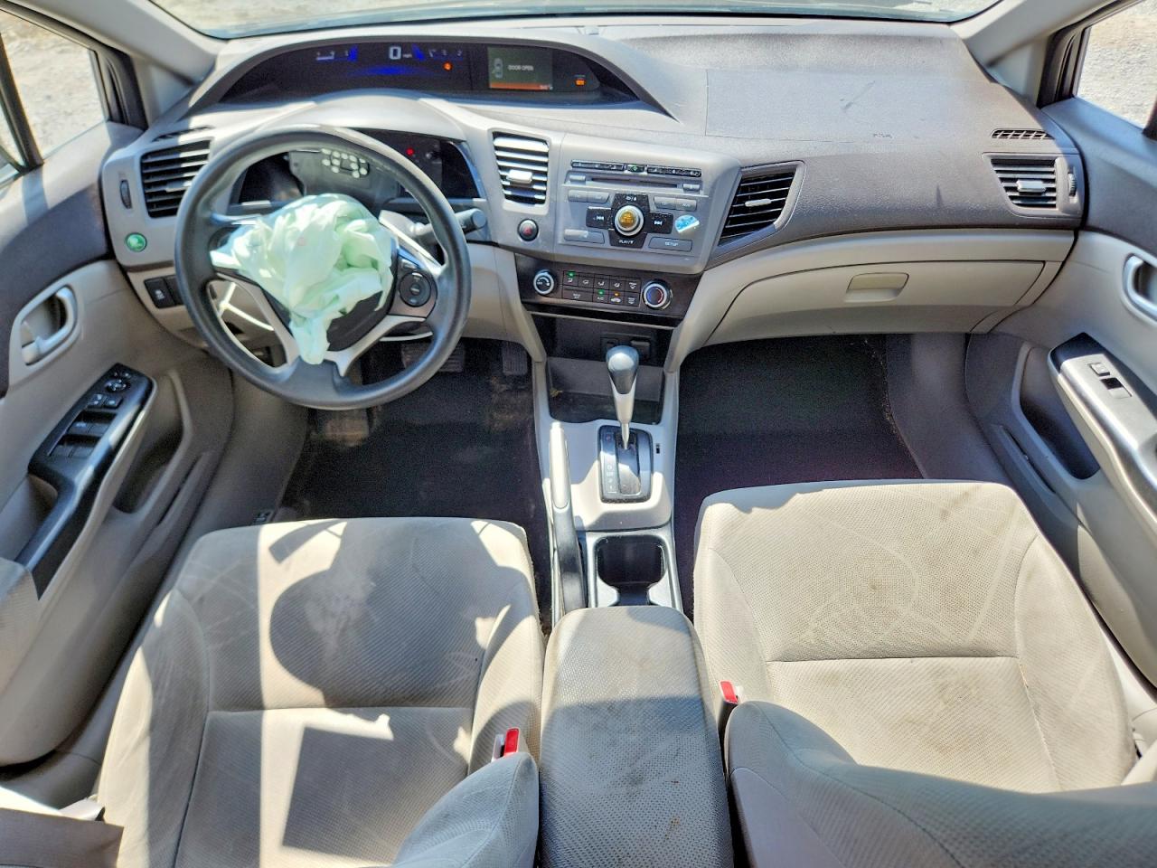 2012 Honda Civic Lx Gray vin: 2HGFB2F51CH560758