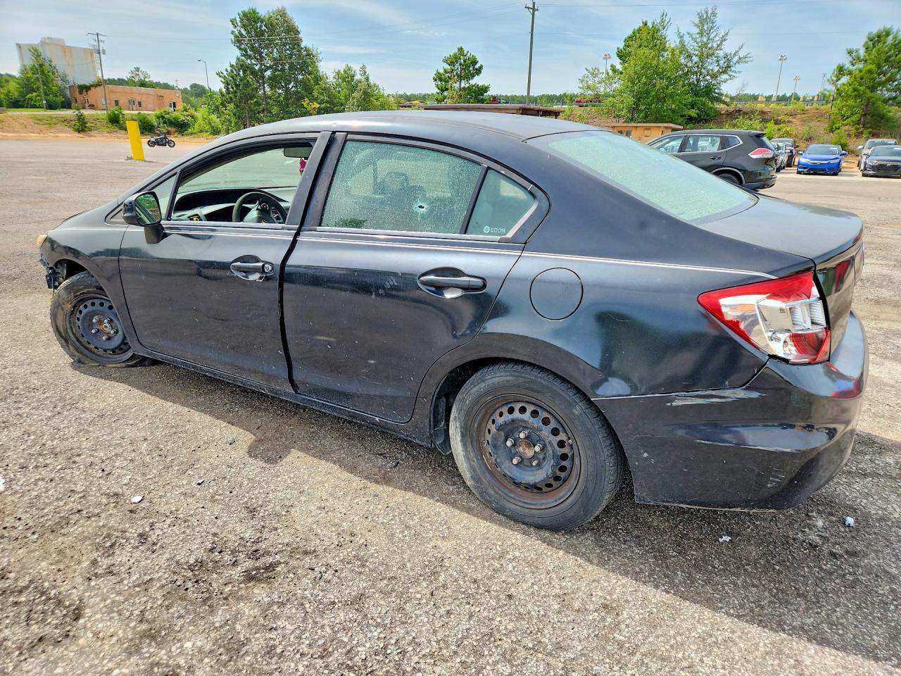2012 Honda Civic Lx Black vin: 2HGFB2F51CH563482