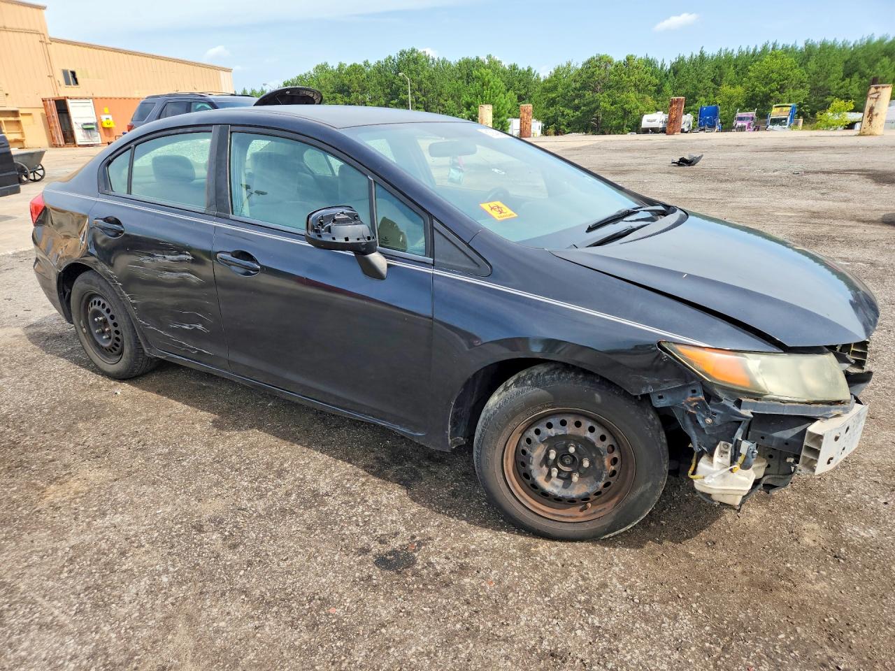 2012 Honda Civic Lx Black vin: 2HGFB2F51CH563482