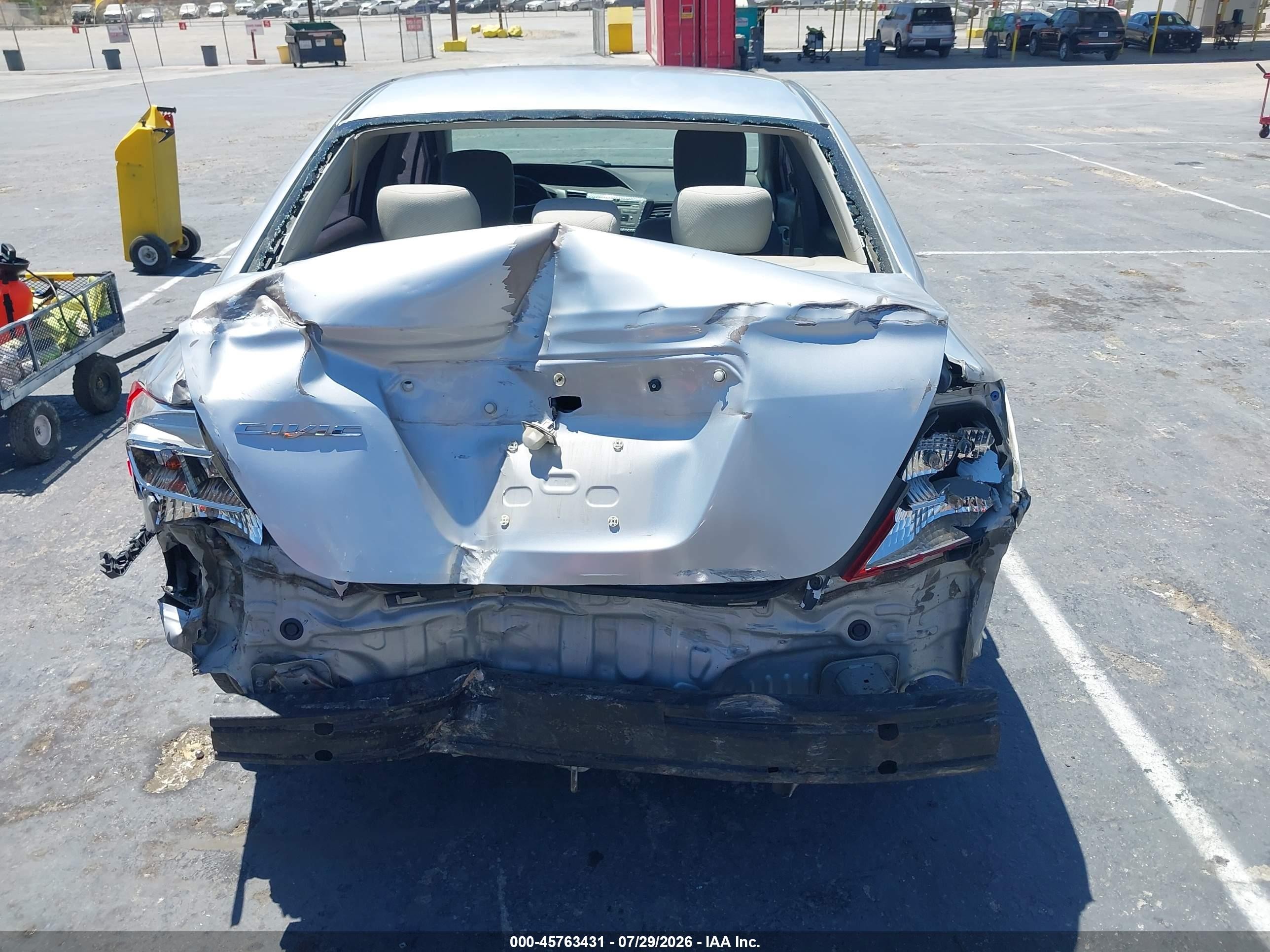 2012 Honda Civic Lx Silver vin: 2HGFB2F51CH564597