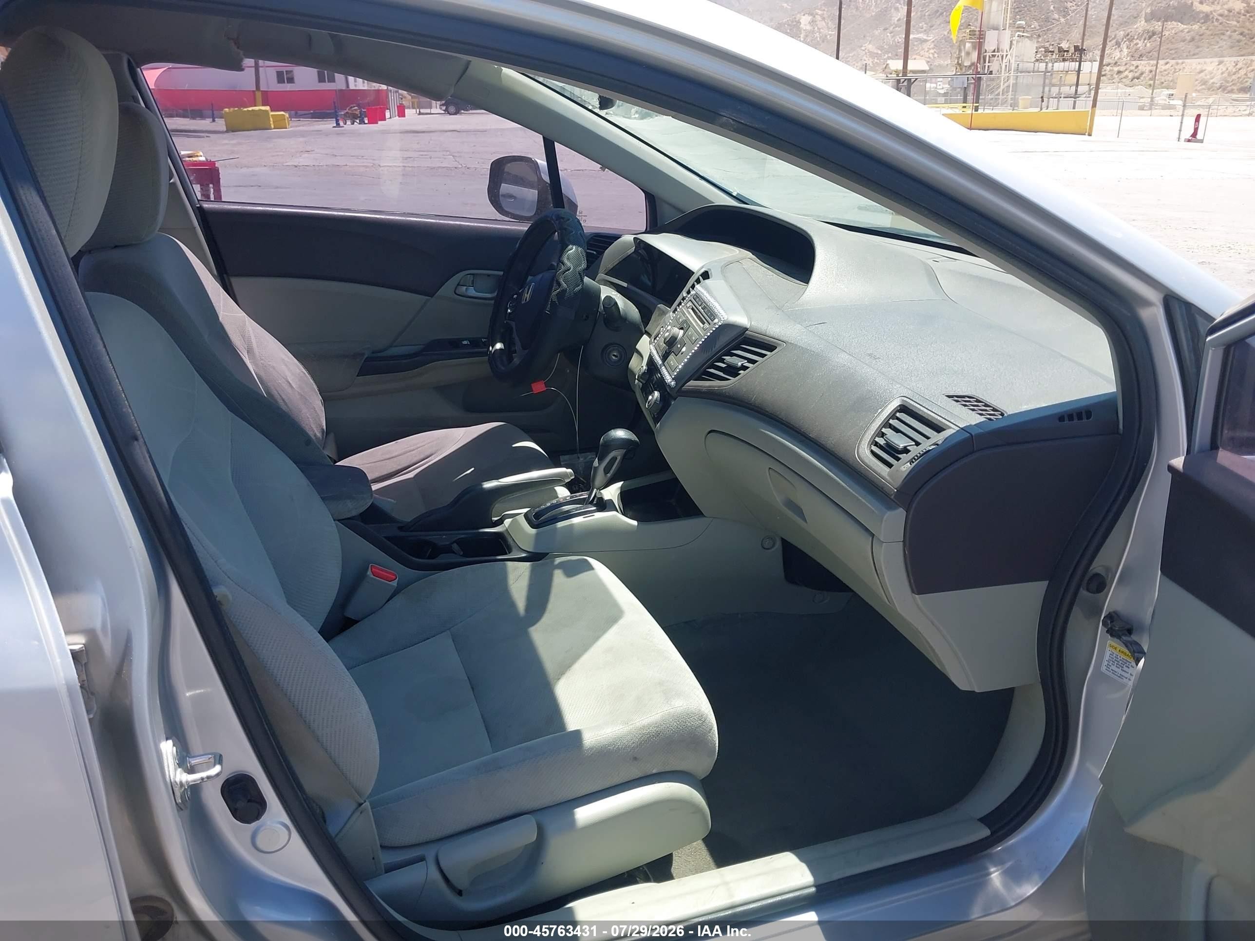 2012 Honda Civic Lx Silver vin: 2HGFB2F51CH564597