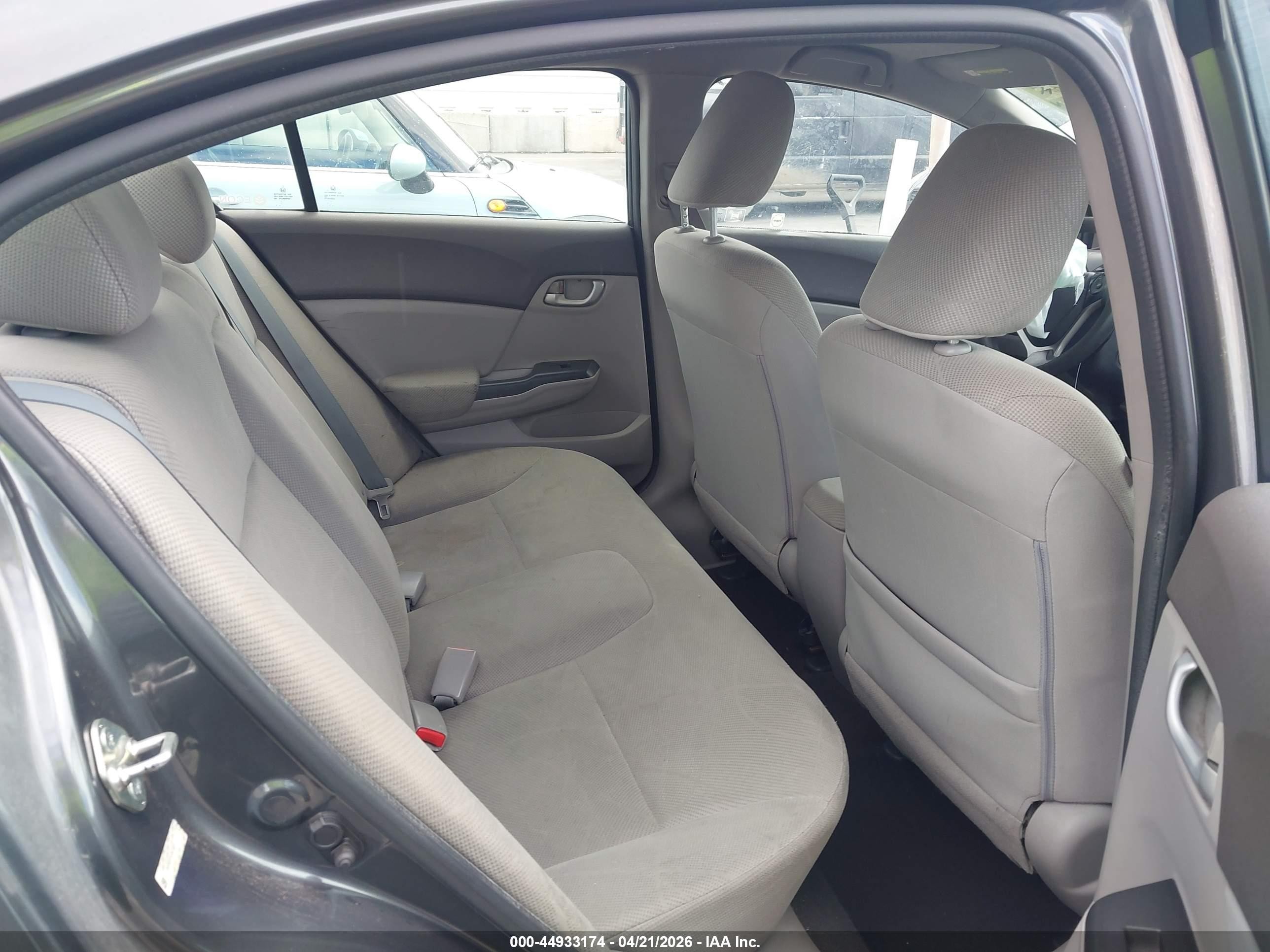 2012 Honda Civic Lx Gray vin: 2HGFB2F51CH573817