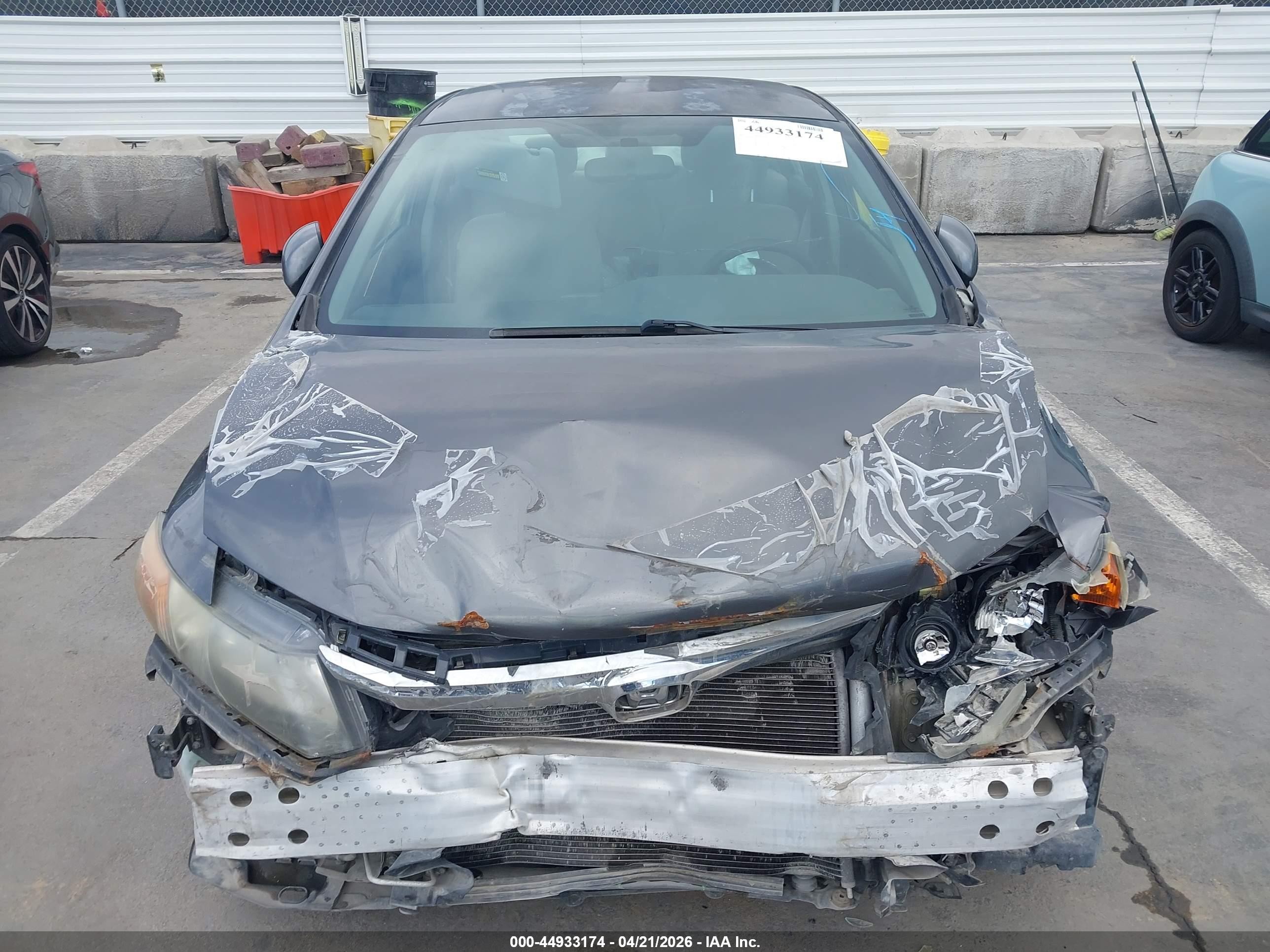 2012 Honda Civic Lx Gray vin: 2HGFB2F51CH573817