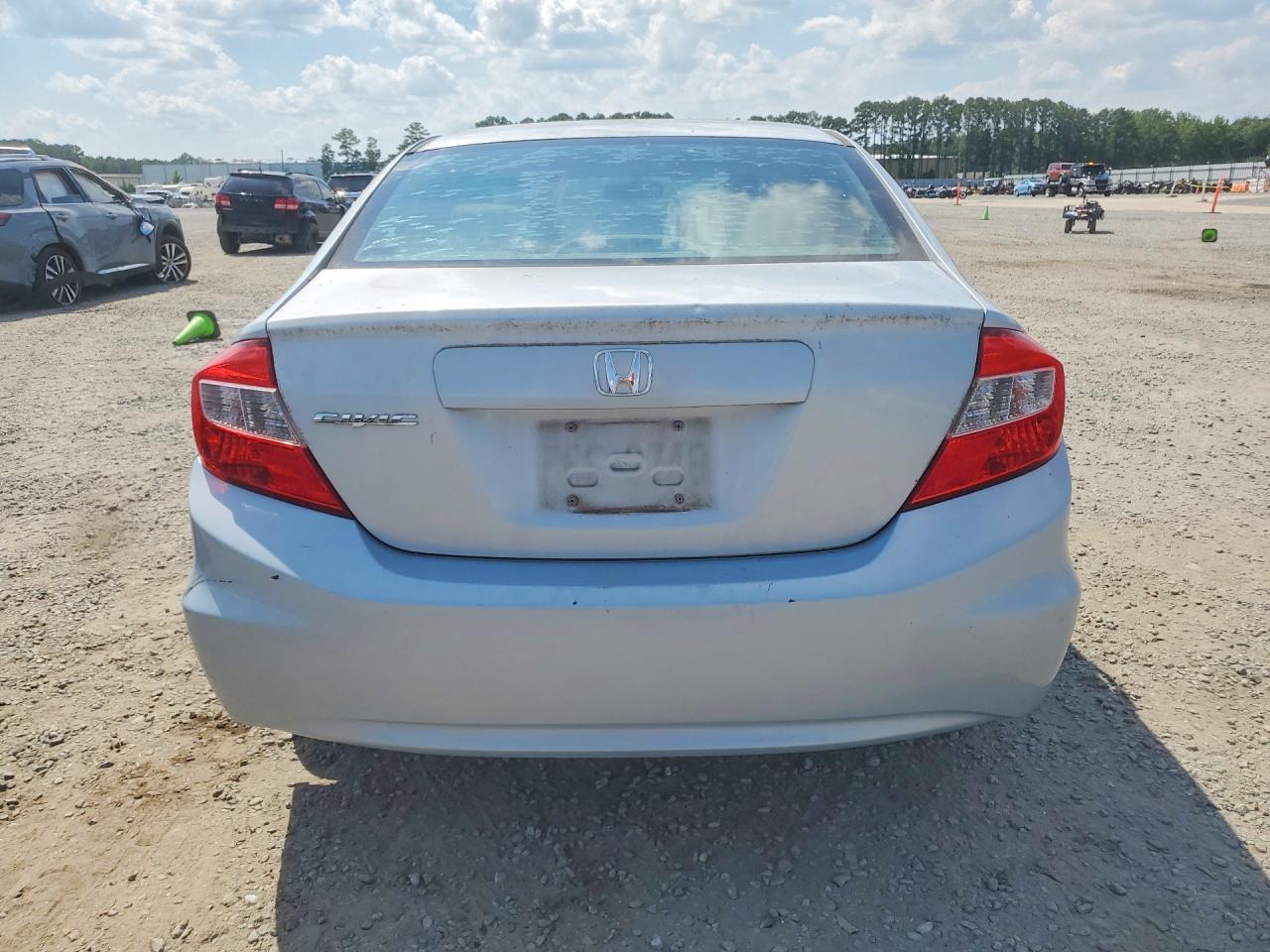 2012 Honda Civic Lx Blue vin: 2HGFB2F51CH587670