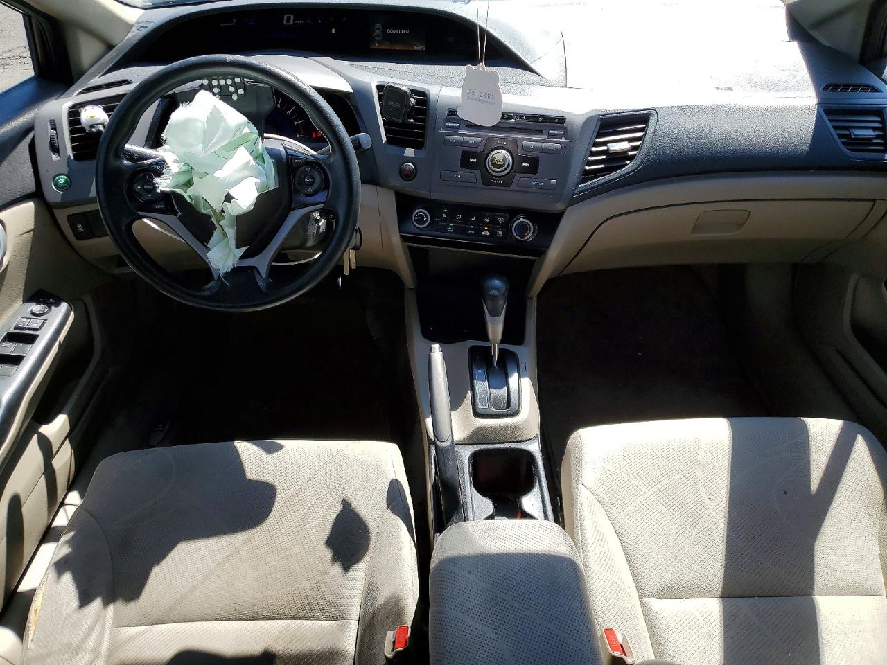 2012 Honda Civic Lx Gray vin: 2HGFB2F51CH588656