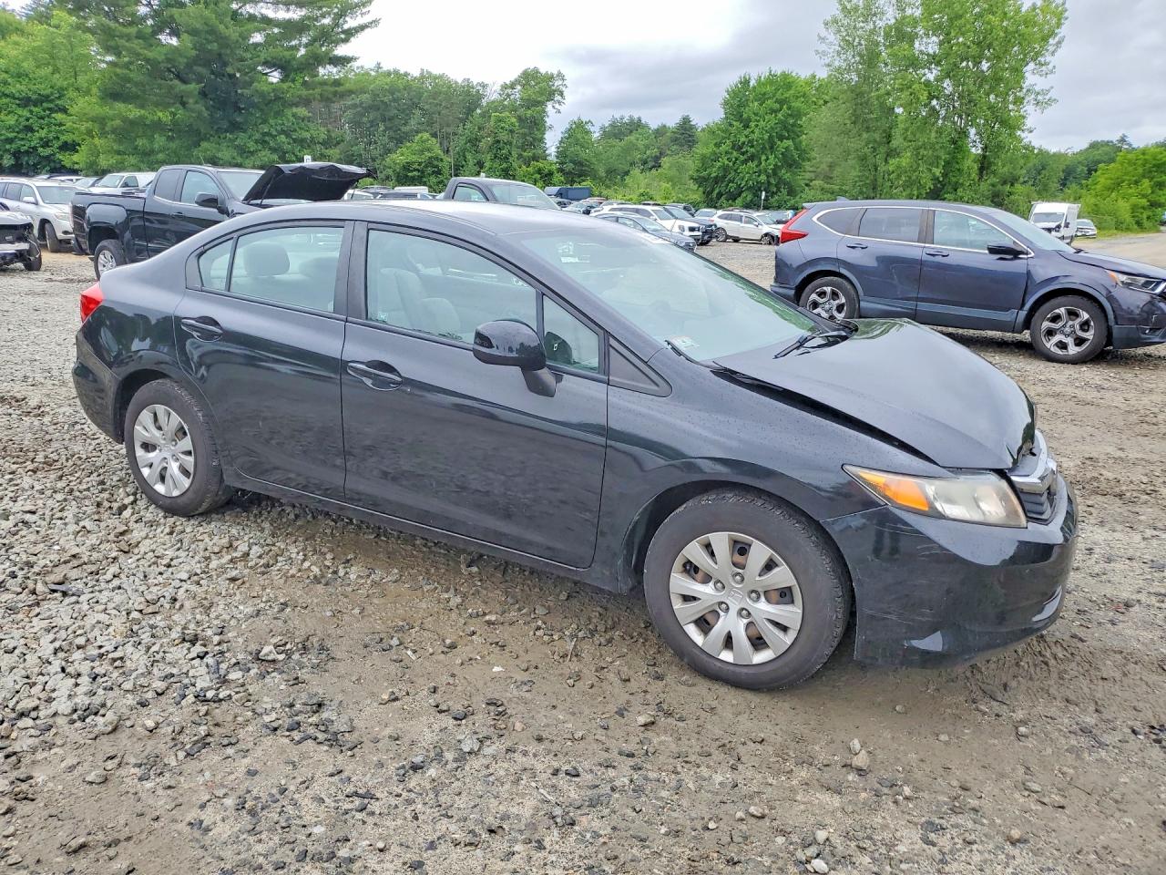 2012 Honda Civic Lx Черный vin: 2HGFB2F51CH599110