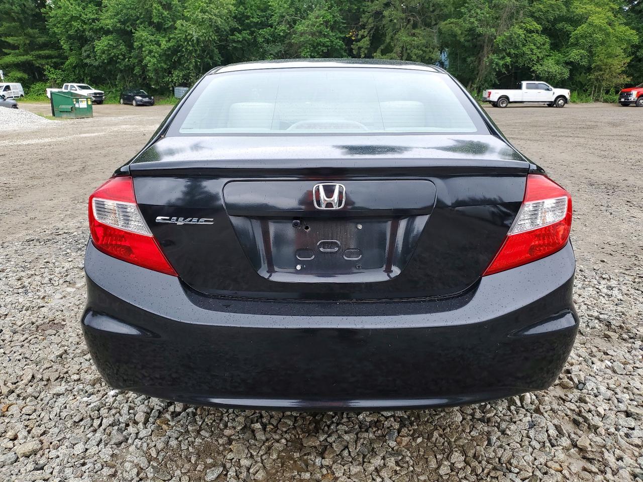 2012 Honda Civic Lx Черный vin: 2HGFB2F51CH599110