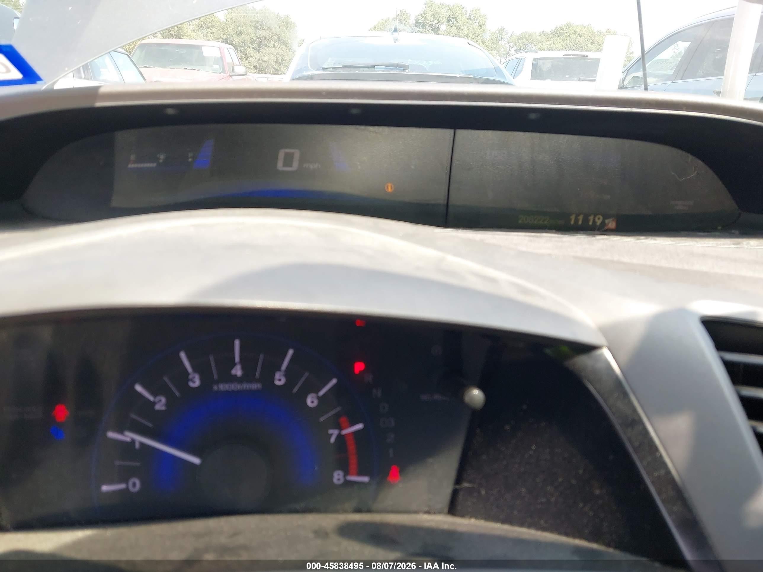 2012 Honda Civic Lx Gray vin: 2HGFB2F51CH602233