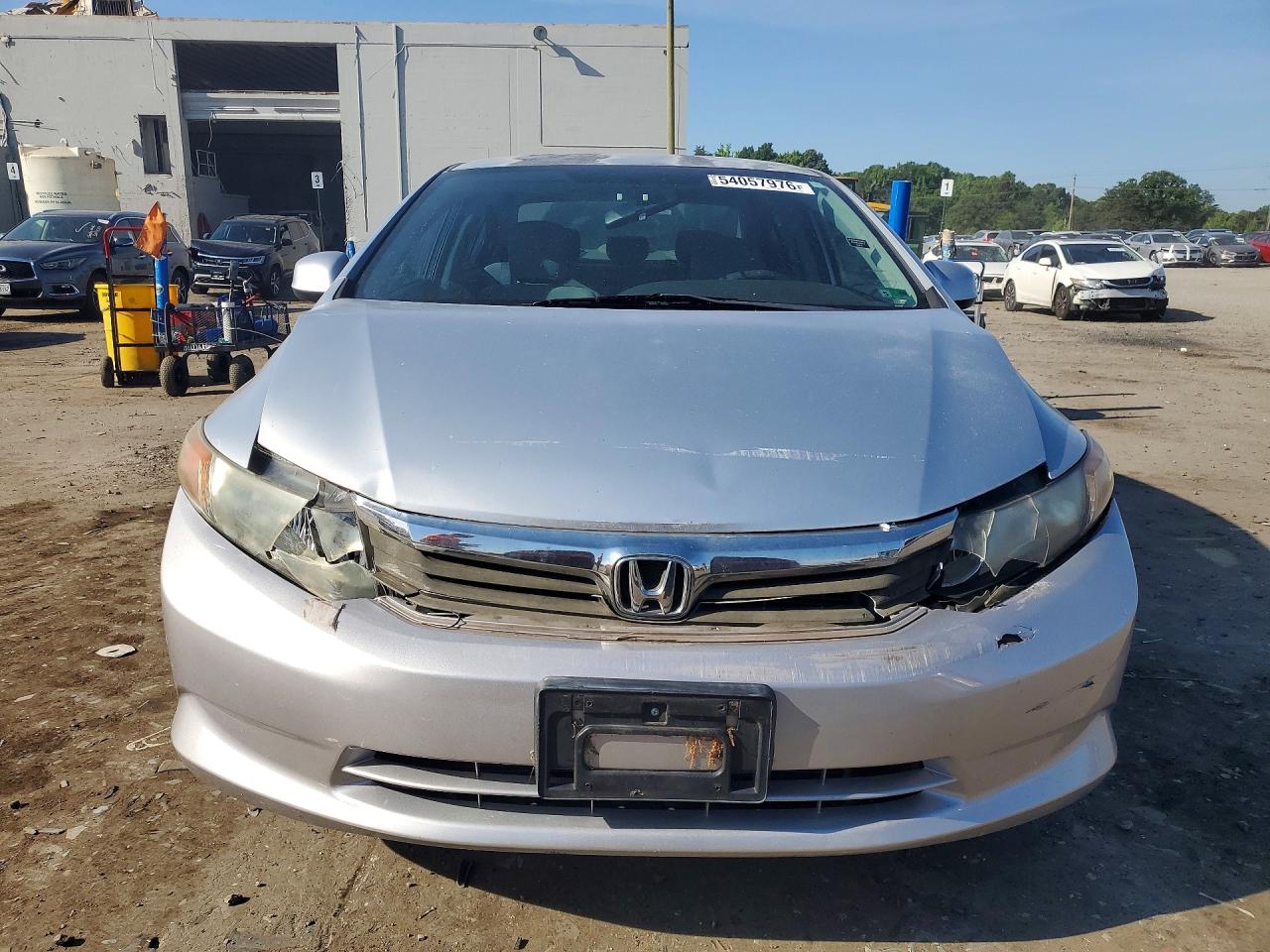 2012 Honda Civic 4d Lx Silver vin: 2HGFB2F51CH608422