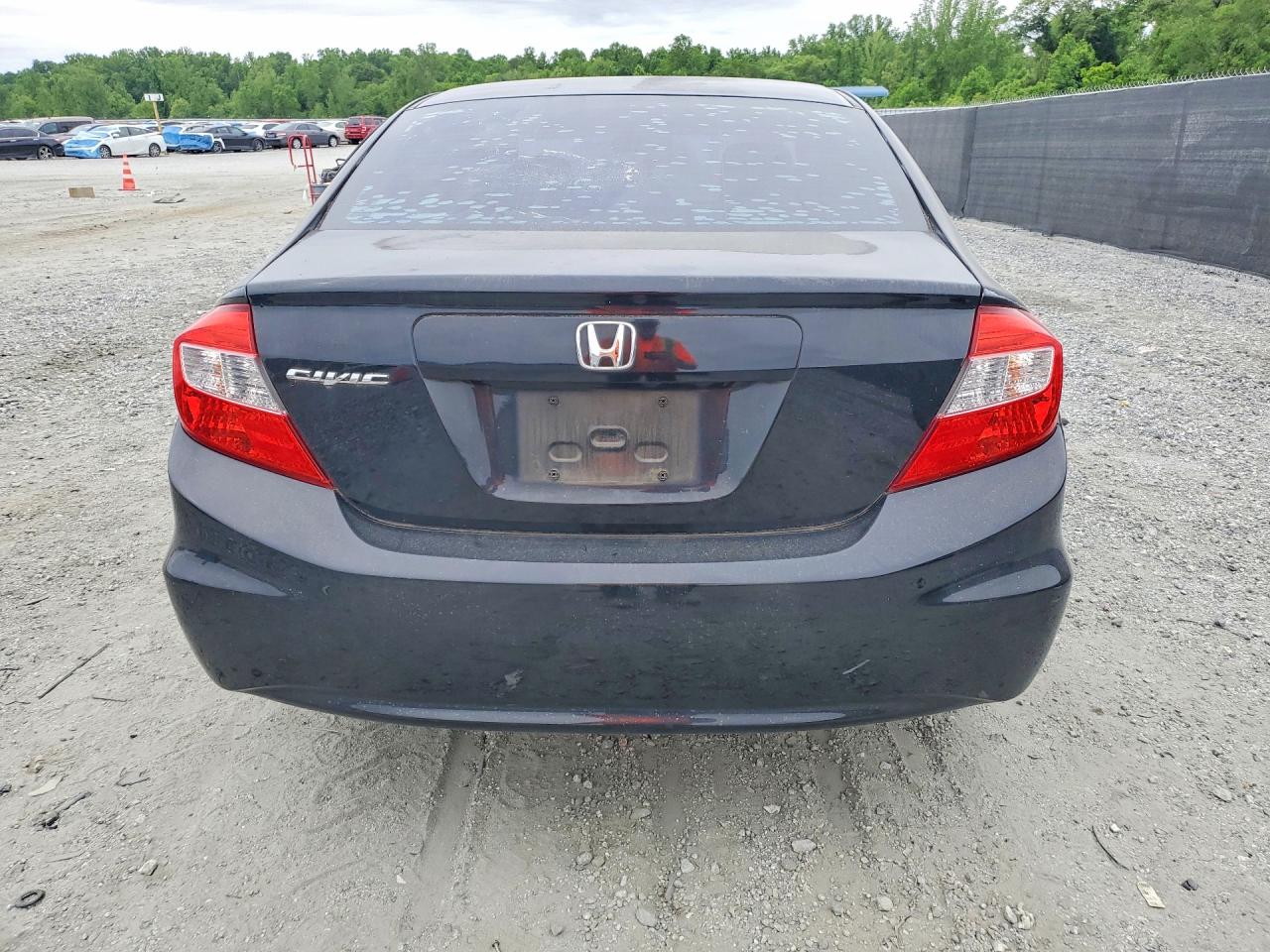 2012 Honda Civic Lx Черный vin: 2HGFB2F51CH609411