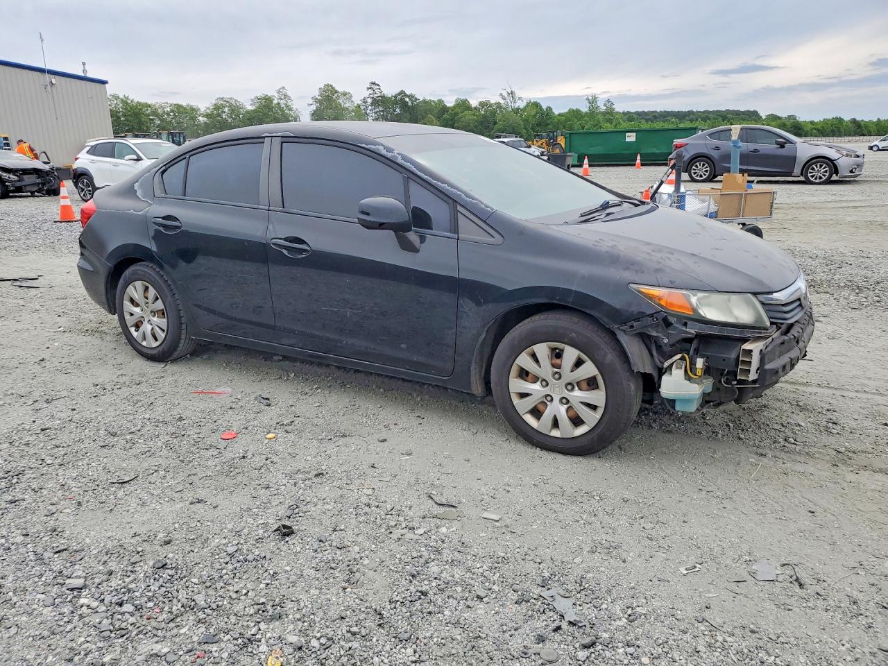 2012 Honda Civic Lx Черный vin: 2HGFB2F51CH609411