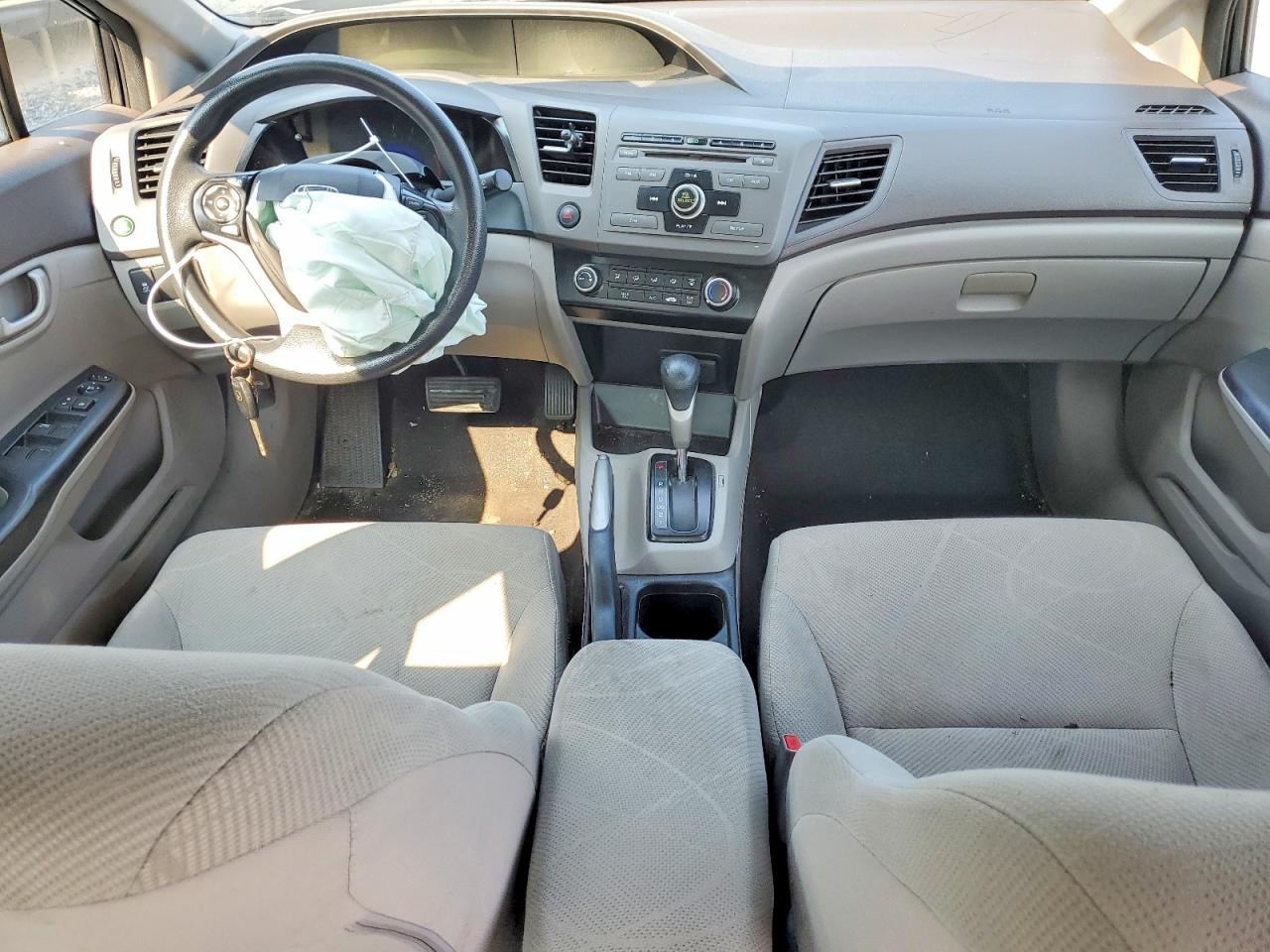 2012 Honda Civic Lx Gray vin: 2HGFB2F51CH609831