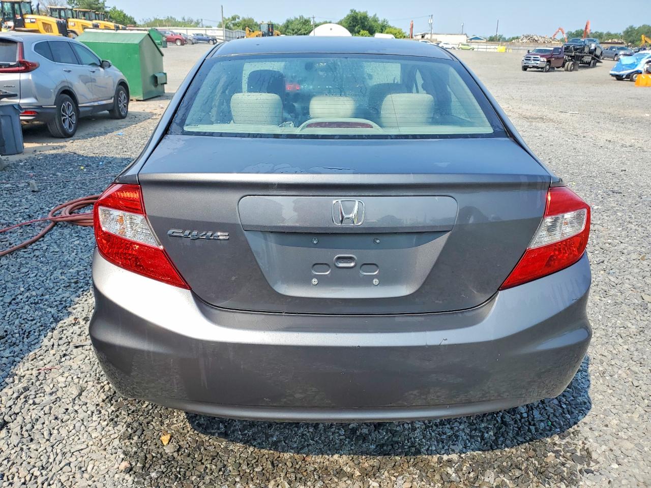 2012 Honda Civic Lx Gray vin: 2HGFB2F51CH609831