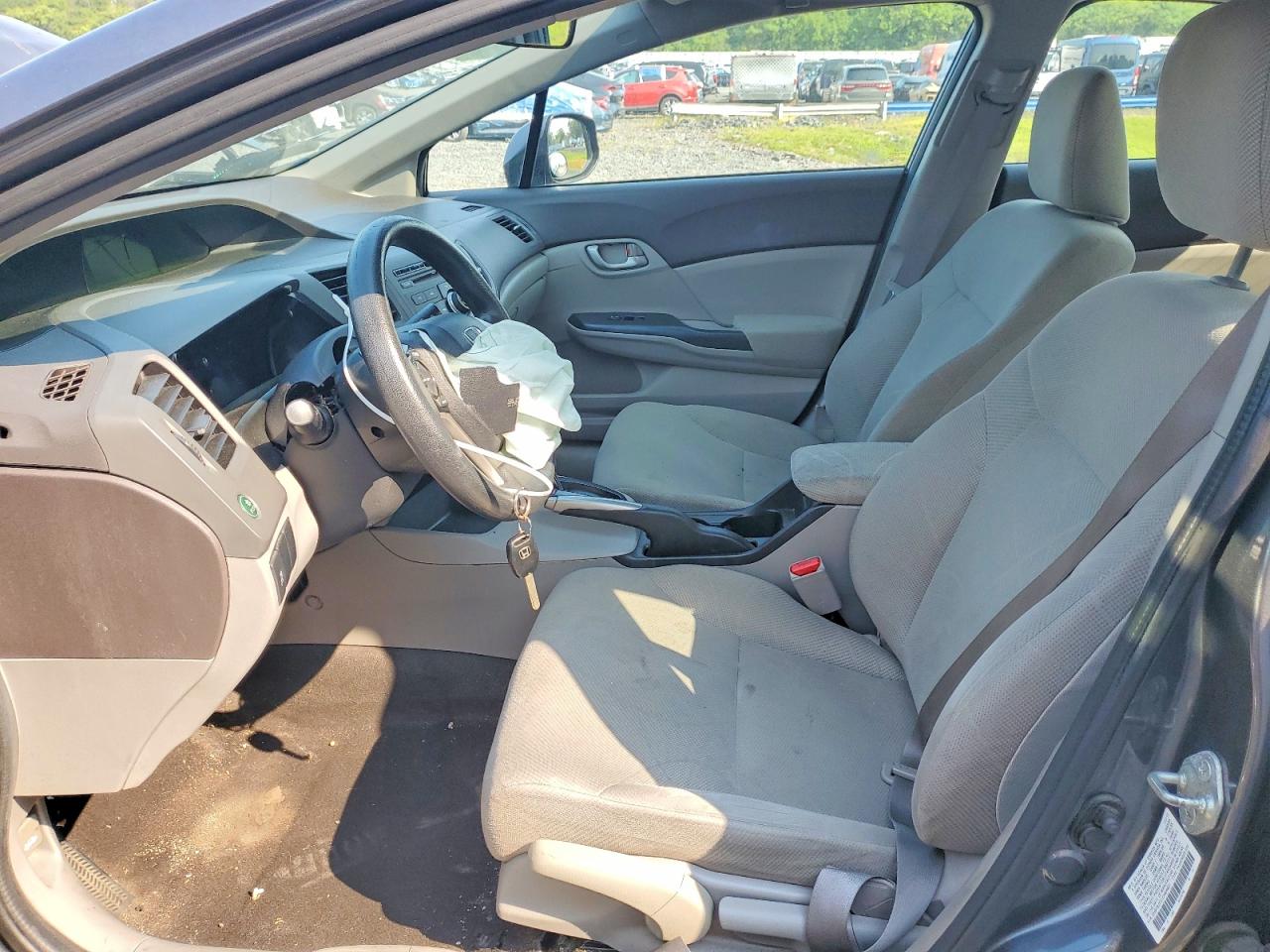 2012 Honda Civic Lx Gray vin: 2HGFB2F51CH609831
