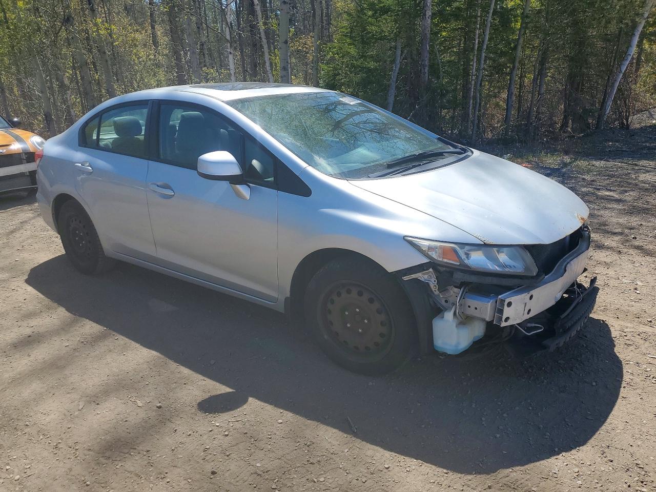 2013 Honda Civic Lx Silver vin: 2HGFB2F51DH004211
