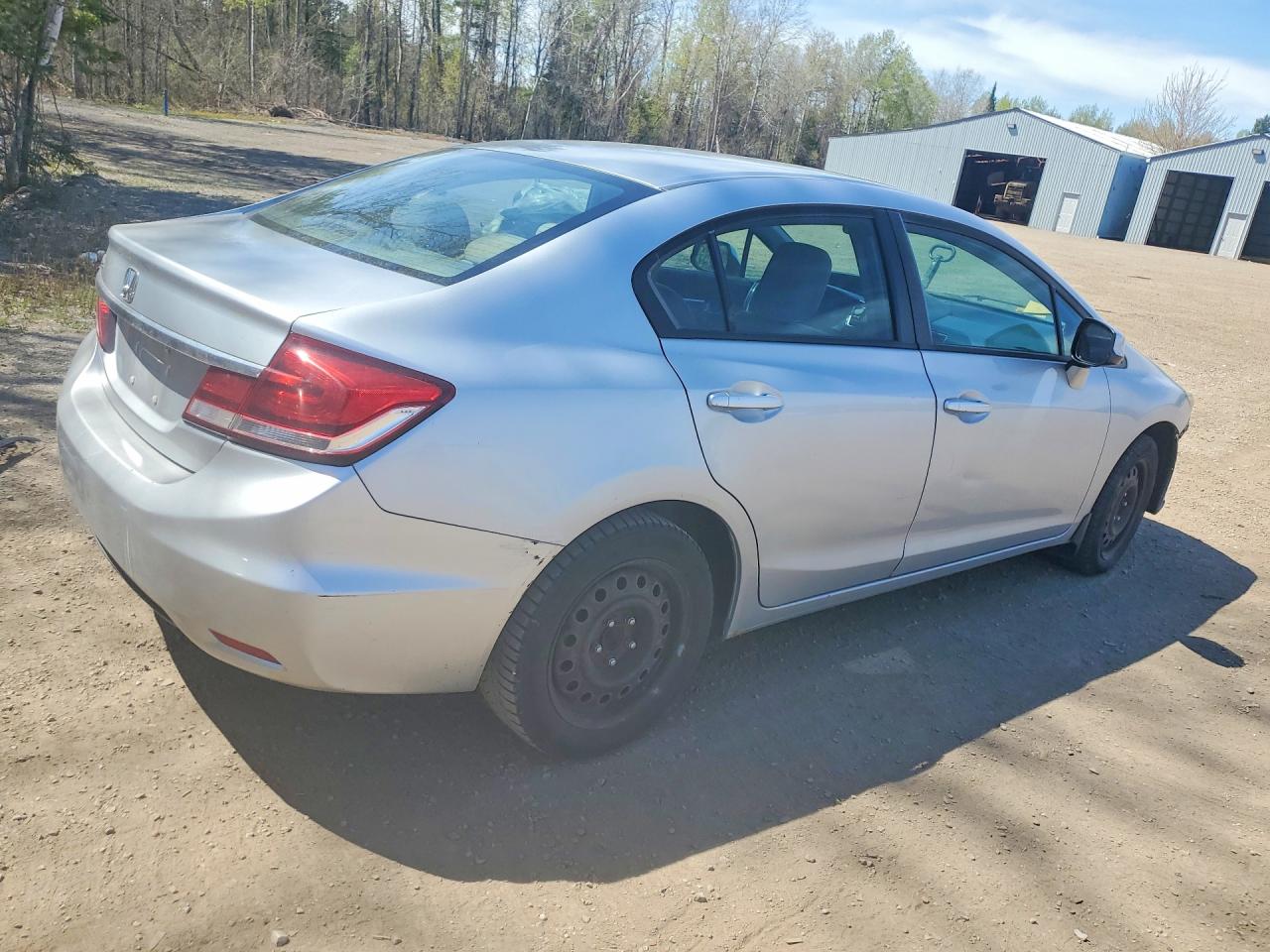 2013 Honda Civic Lx Silver vin: 2HGFB2F51DH004211