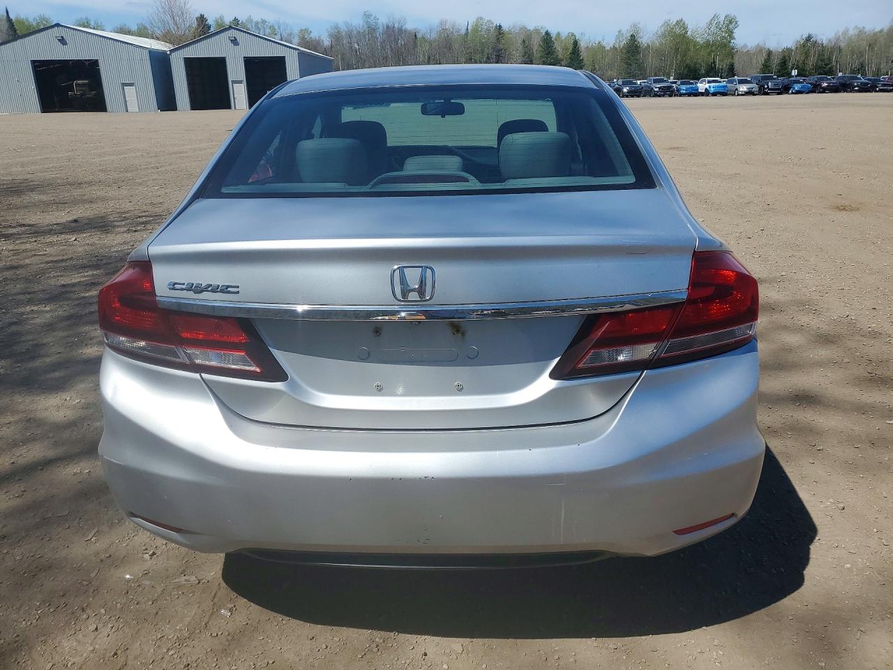 2013 Honda Civic Lx Silver vin: 2HGFB2F51DH004211