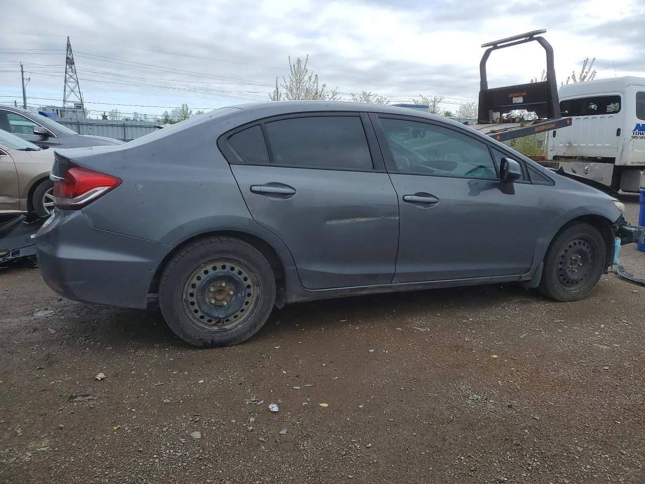 2013 Honda Civic Lx Gray vin: 2HGFB2F51DH029979