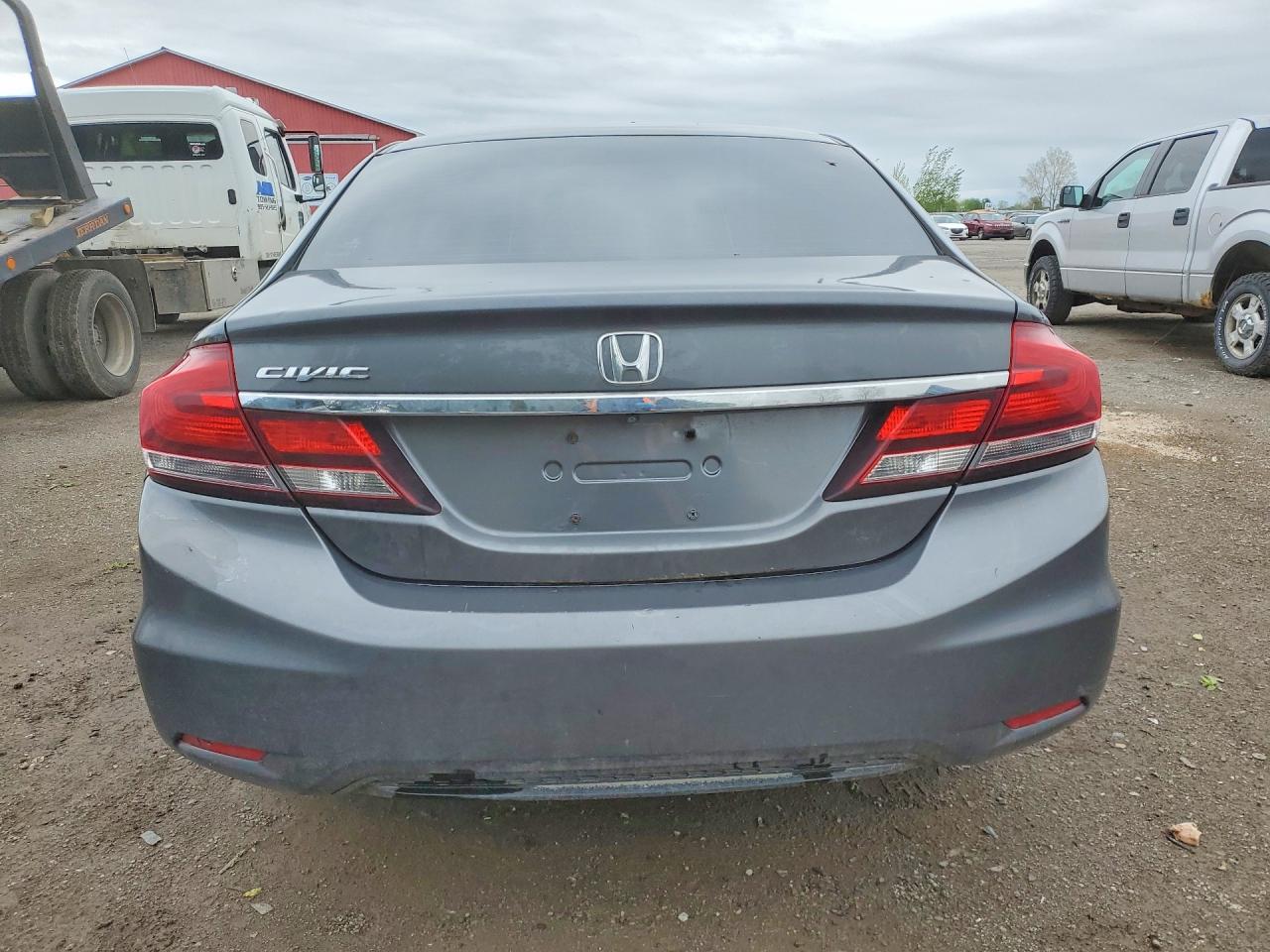2013 Honda Civic Lx Gray vin: 2HGFB2F51DH029979
