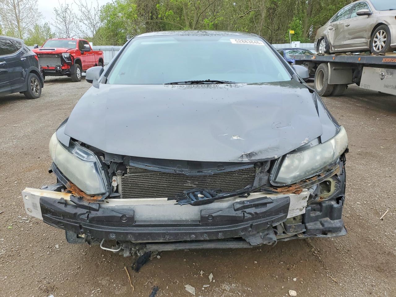 2013 Honda Civic Lx Gray vin: 2HGFB2F51DH029979