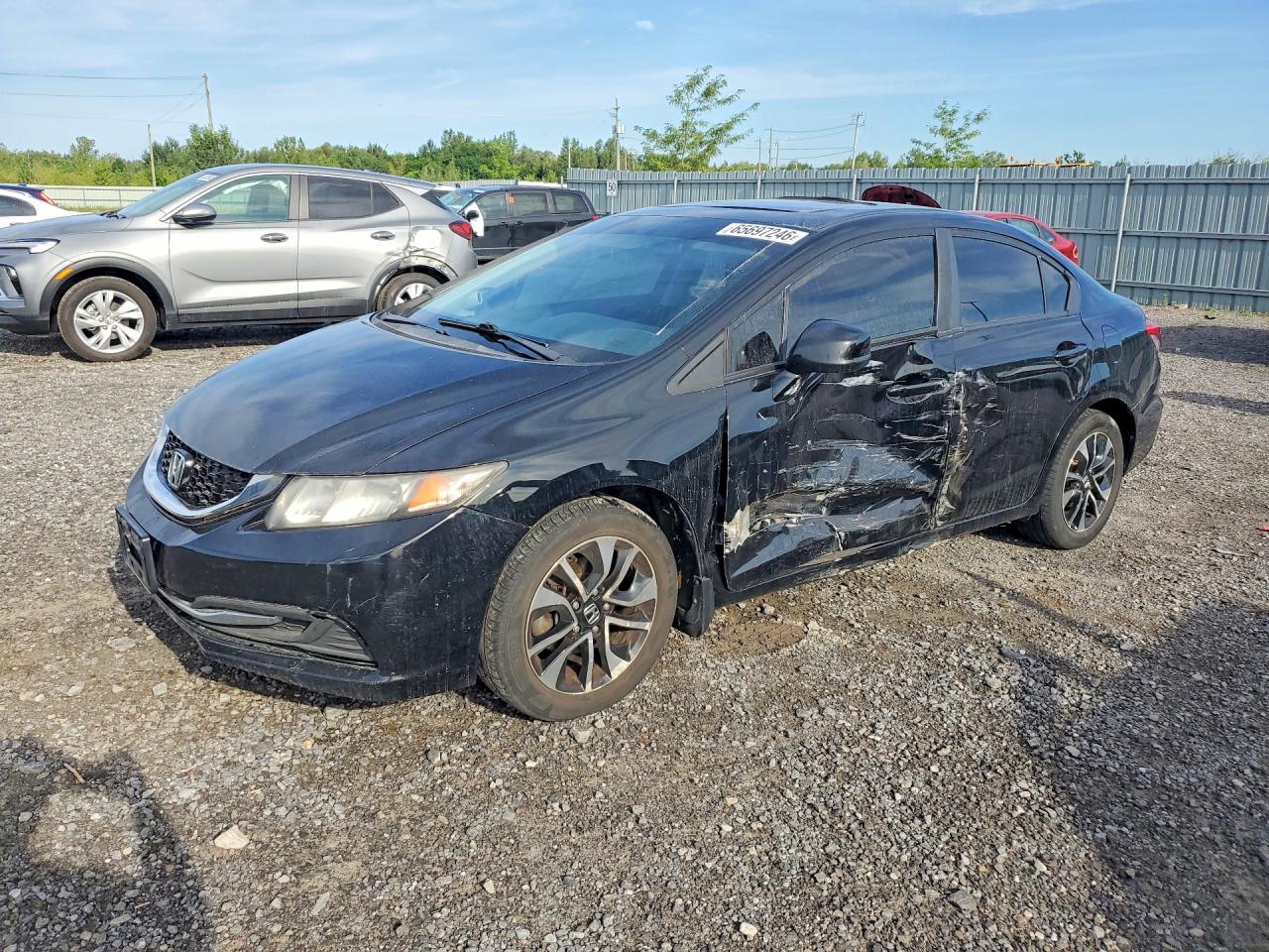 2013 Honda Civic Lx Black vin: 2HGFB2F51DH036821