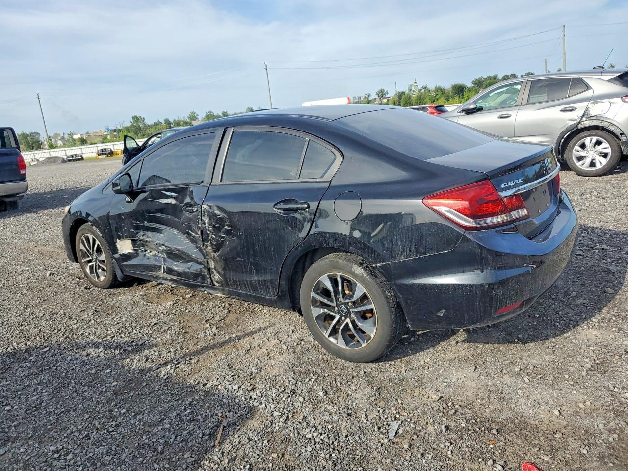 2013 Honda Civic Lx Black vin: 2HGFB2F51DH036821