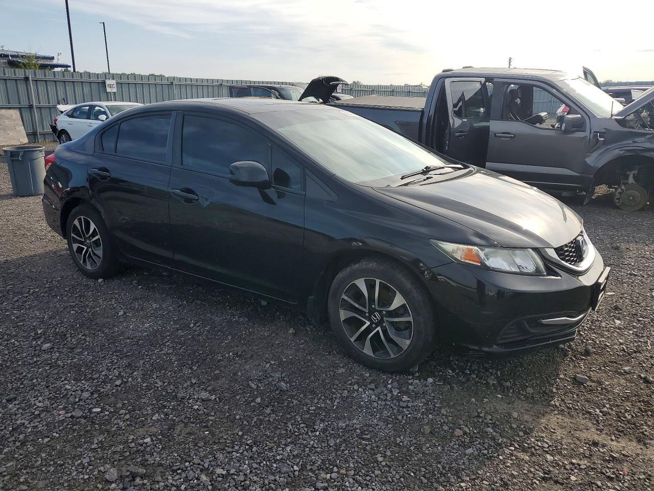 2013 Honda Civic Lx Black vin: 2HGFB2F51DH036821