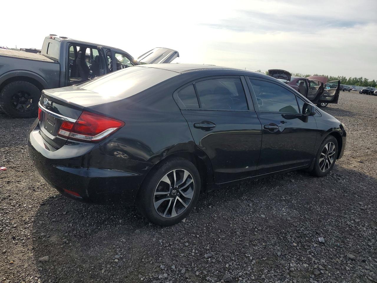 2013 Honda Civic Lx Black vin: 2HGFB2F51DH036821