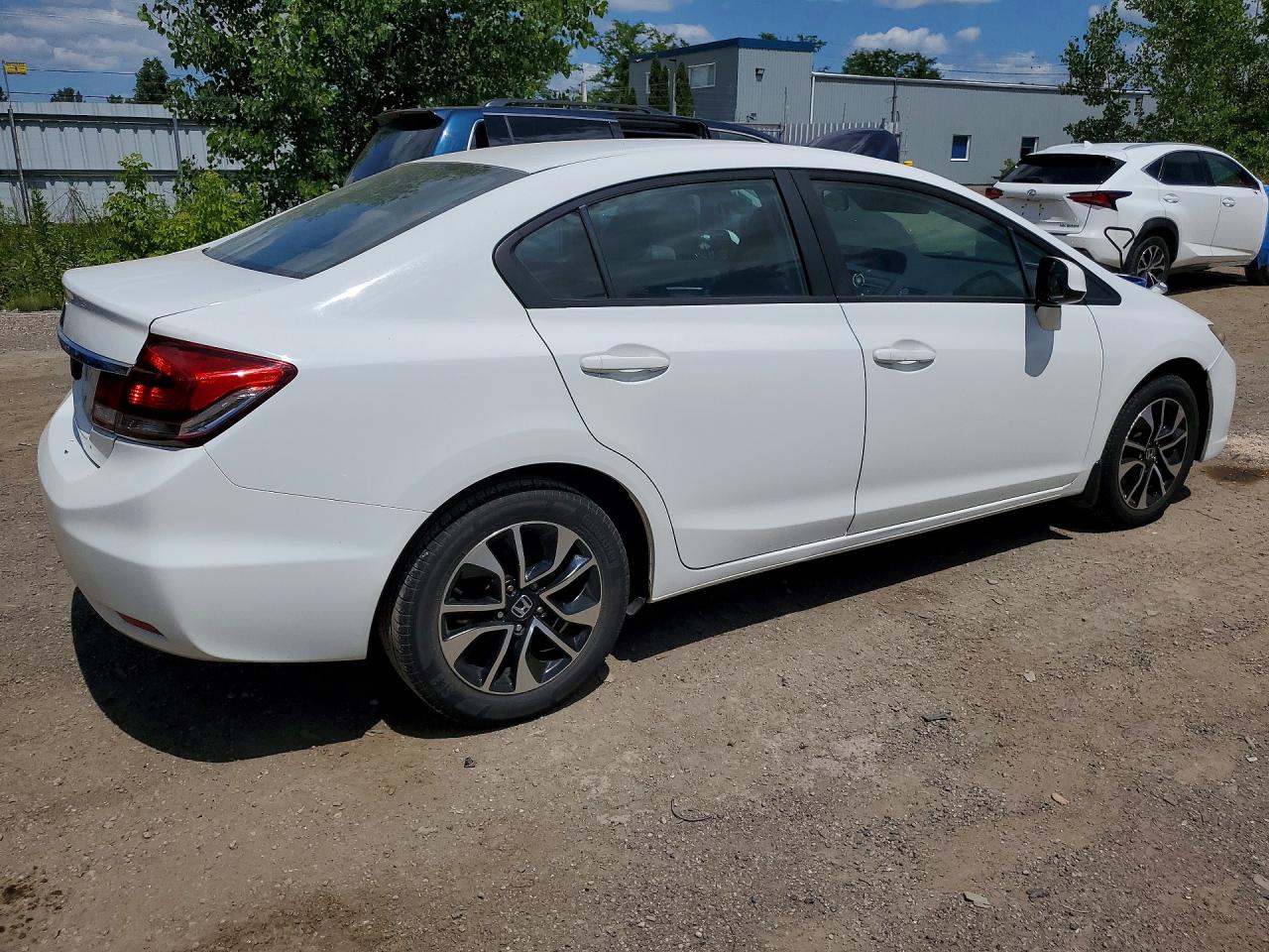 2013 Honda Civic Lx White vin: 2HGFB2F51DH102509