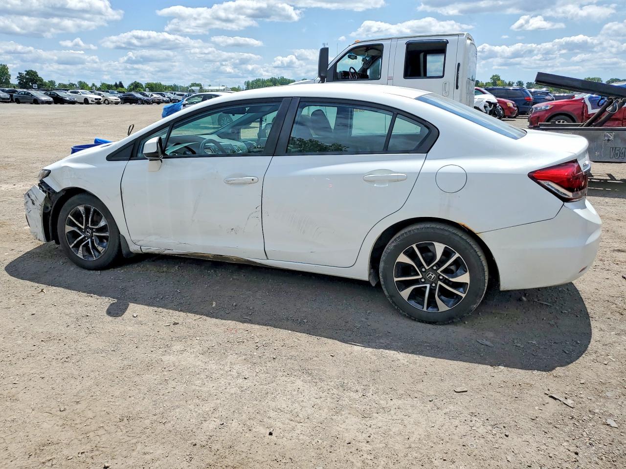 2013 Honda Civic Lx White vin: 2HGFB2F51DH102509