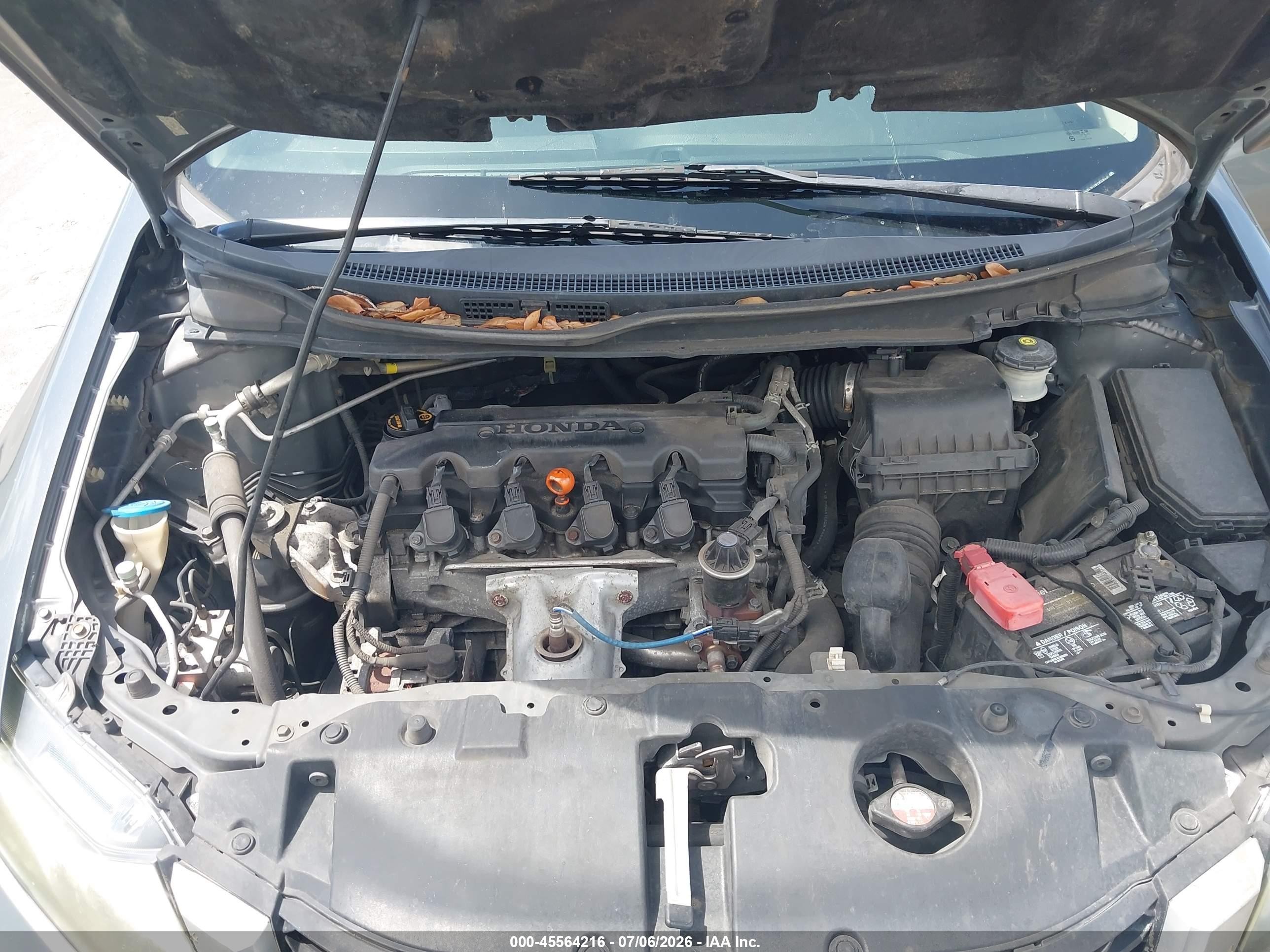 2013 Honda Civic Lx Gray vin: 2HGFB2F51DH300653
