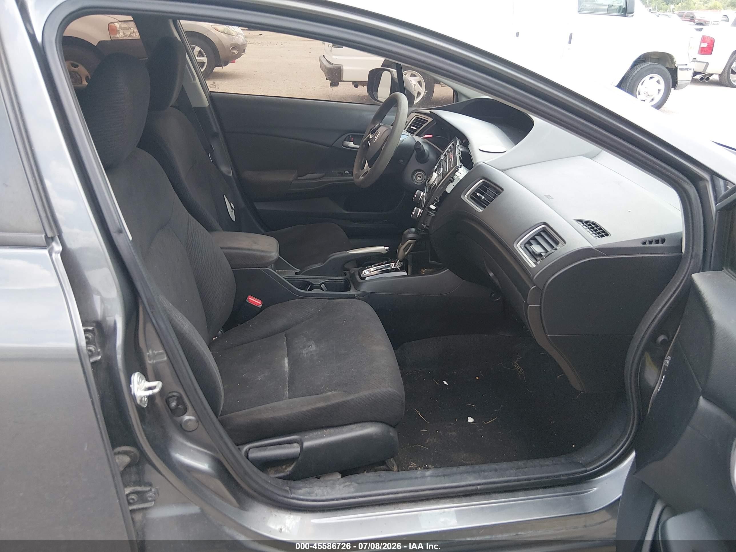 2013 Honda Civic Lx Gray vin: 2HGFB2F51DH302094