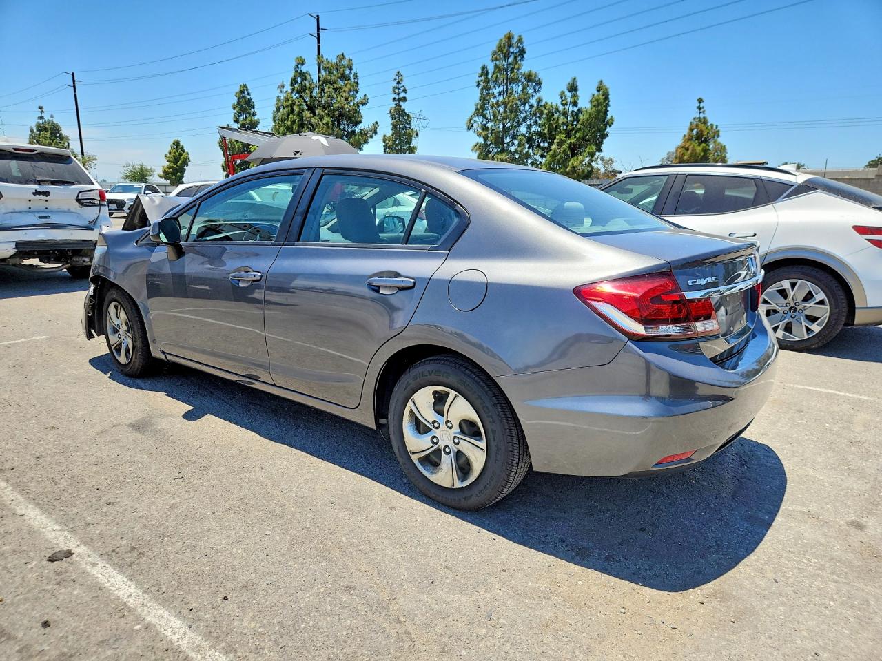 2013 Honda Civic Lx Gray vin: 2HGFB2F51DH501694