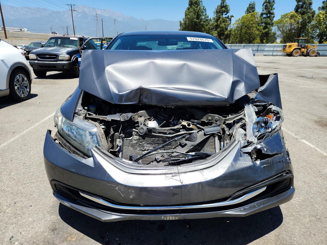2013 Honda Civic Lx Gray vin: 2HGFB2F51DH501694