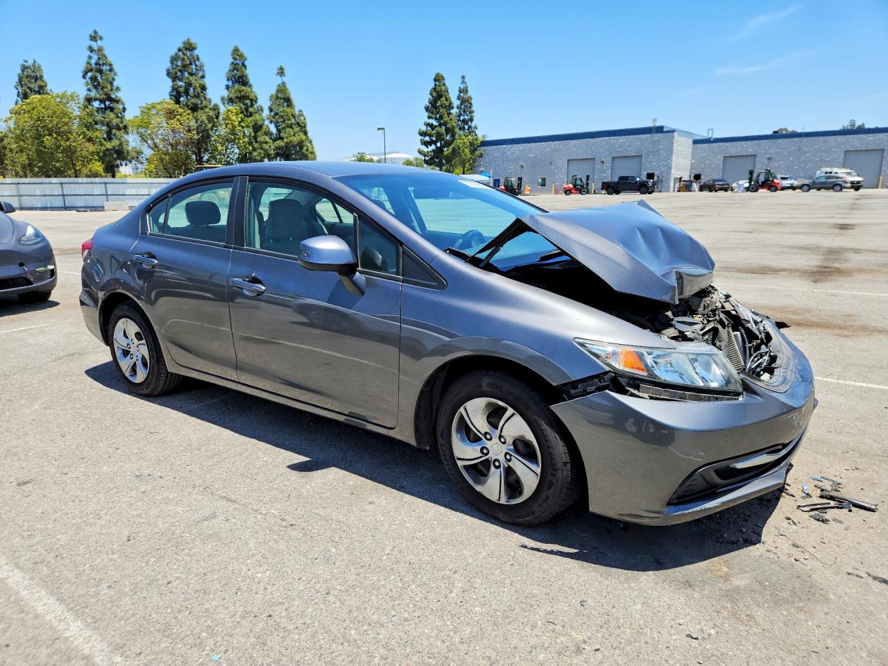 2013 Honda Civic Lx Gray vin: 2HGFB2F51DH501694