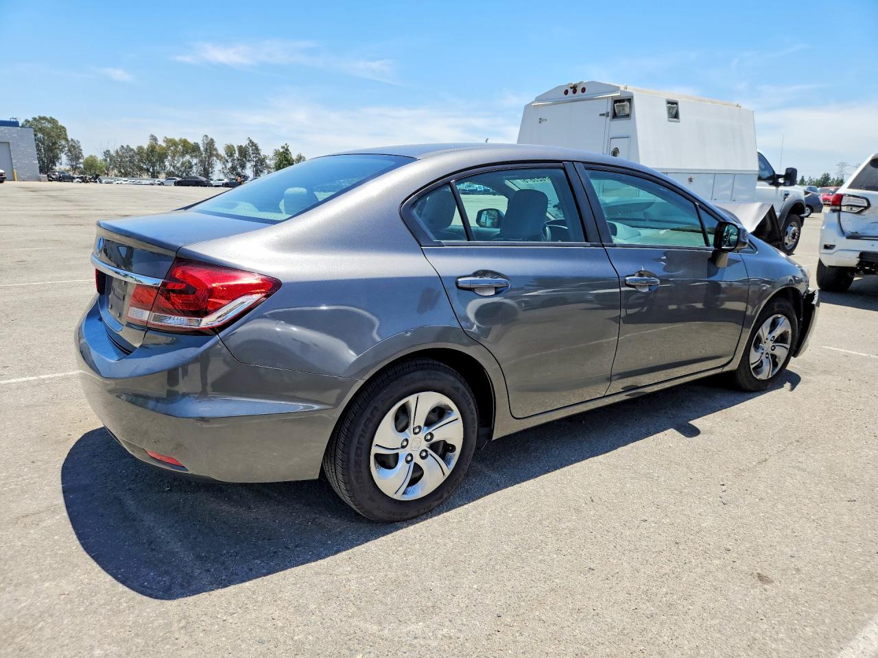 2013 Honda Civic Lx Gray vin: 2HGFB2F51DH501694