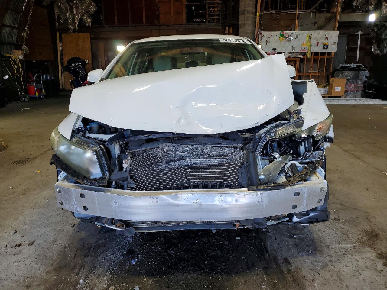 2013 Honda Civic Lx White vin: 2HGFB2F51DH504983