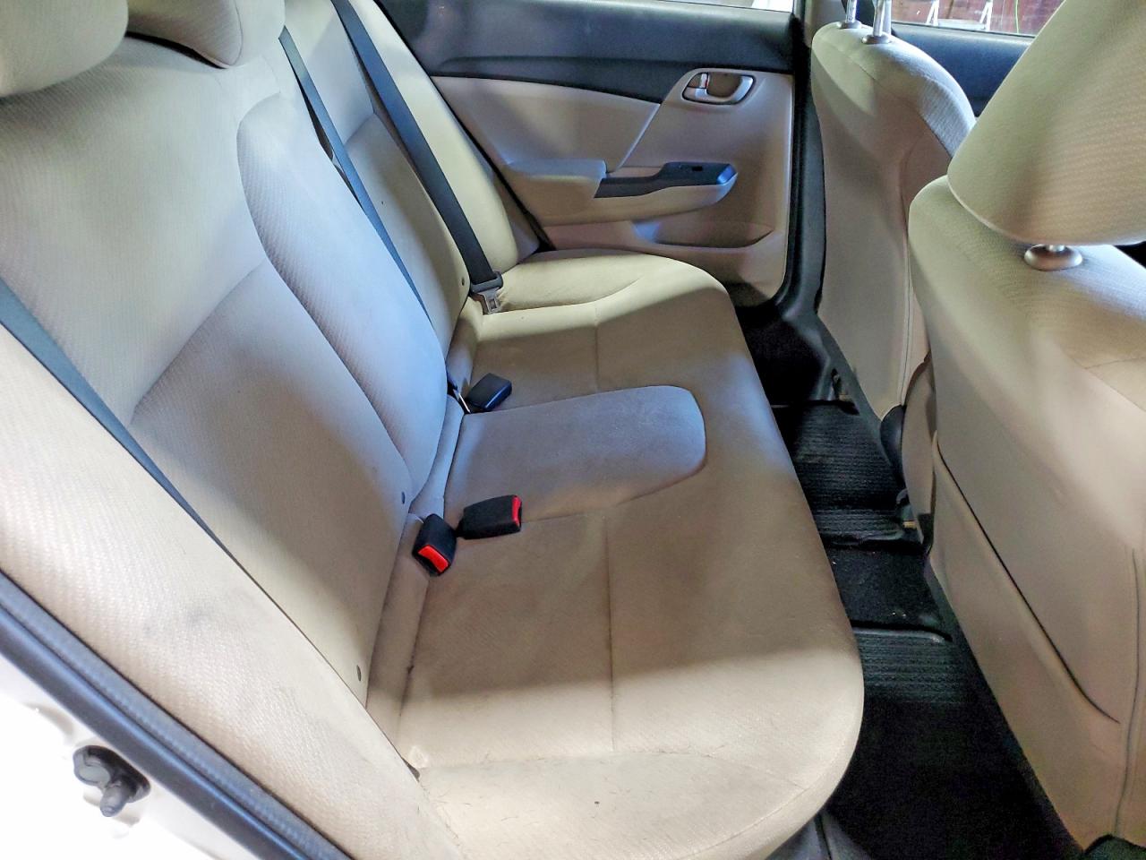 2013 Honda Civic Lx White vin: 2HGFB2F51DH504983