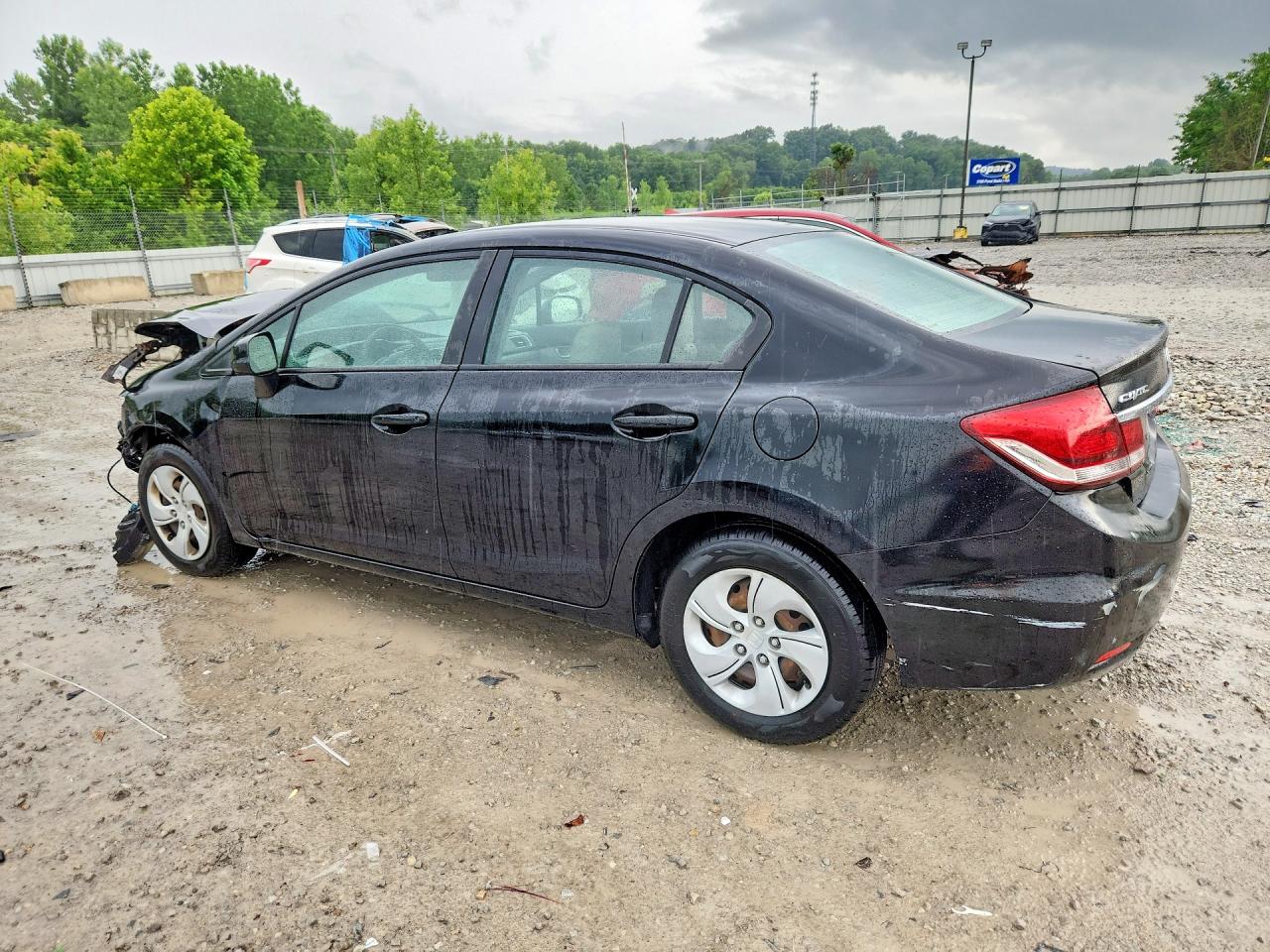 2013 Honda Civic Lx Black vin: 2HGFB2F51DH513201