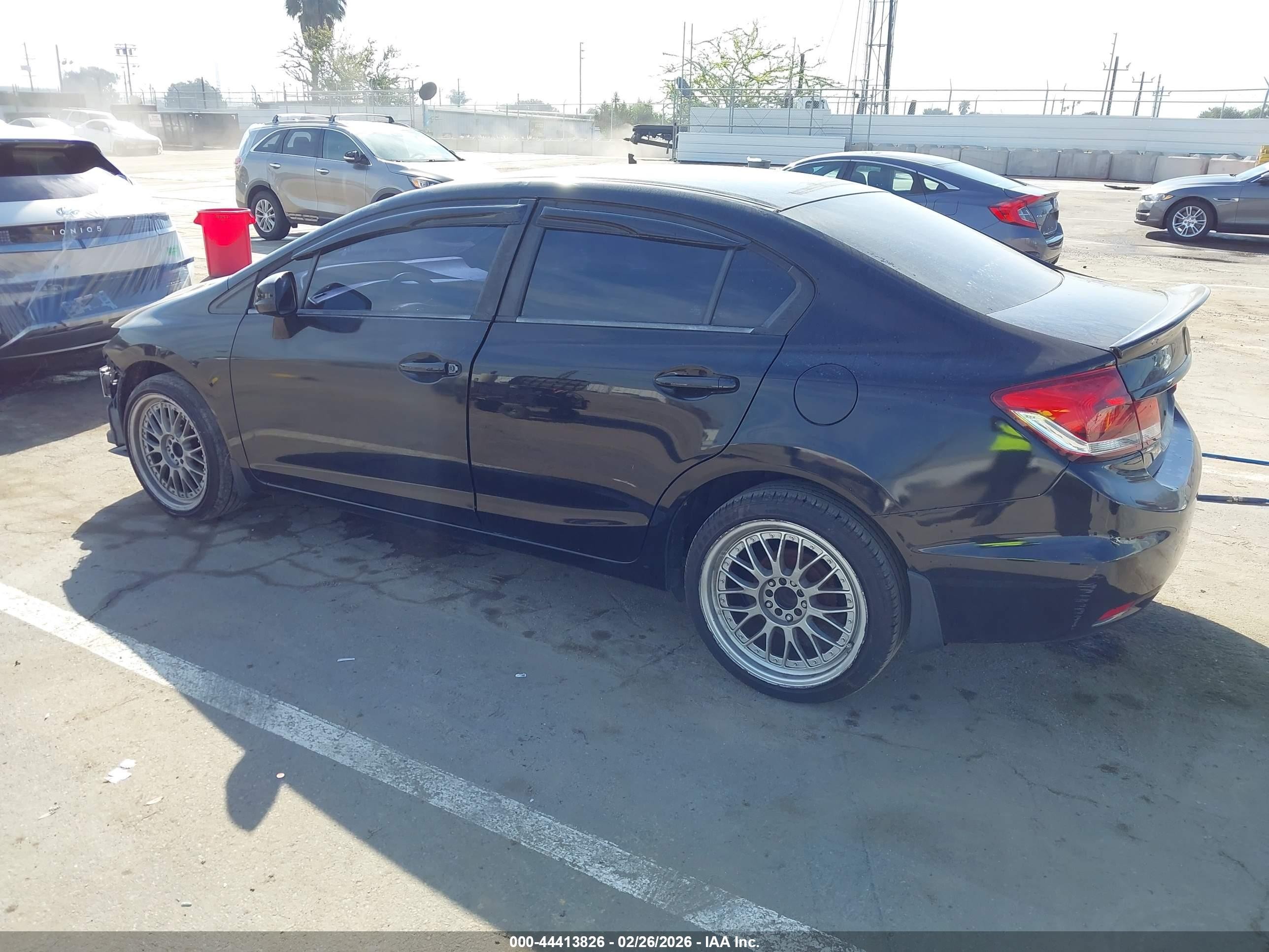 2013 Honda Civic Lx Black vin: 2HGFB2F51DH518771