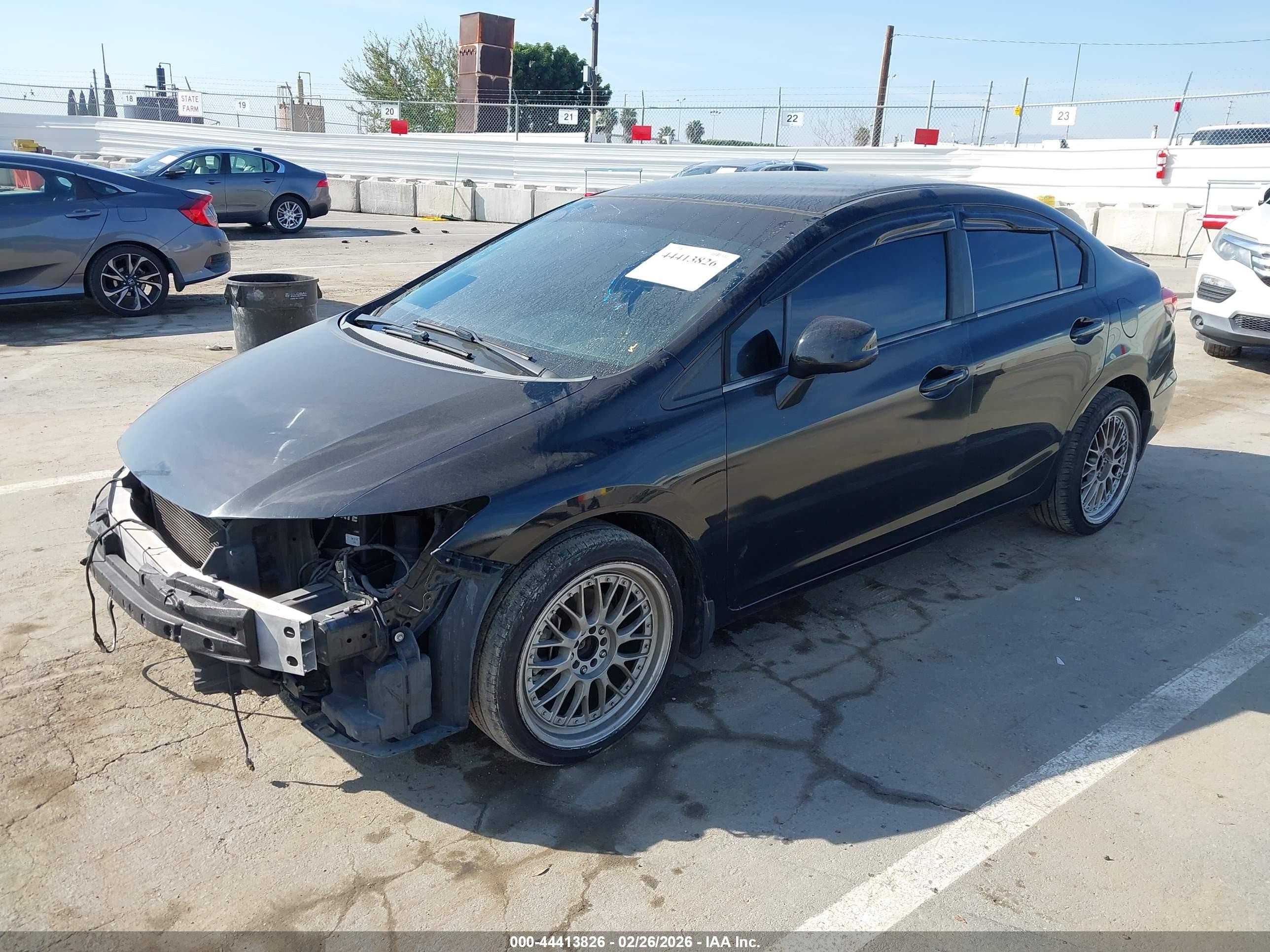2013 Honda Civic Lx Black vin: 2HGFB2F51DH518771