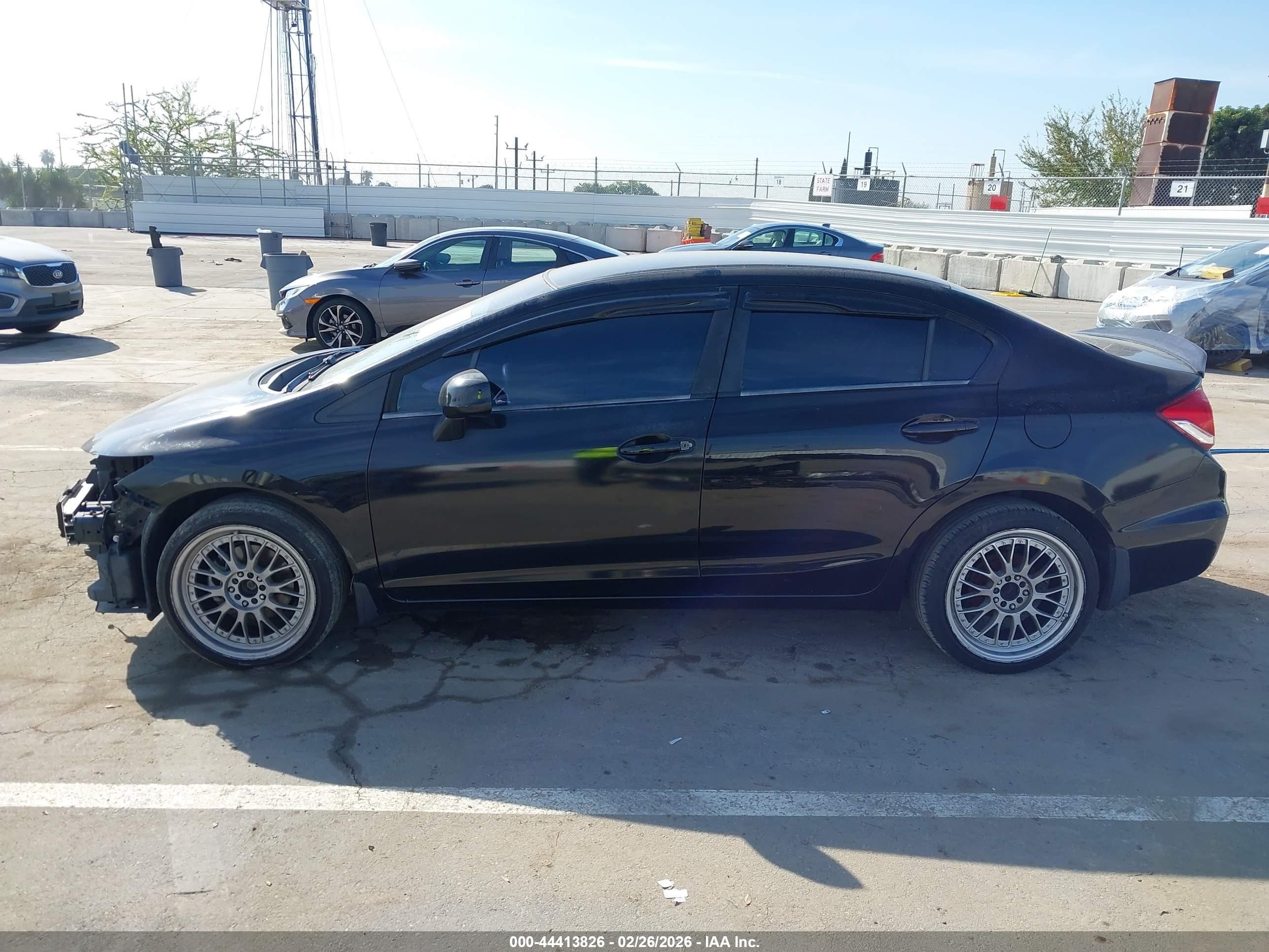 2013 Honda Civic Lx Black vin: 2HGFB2F51DH518771