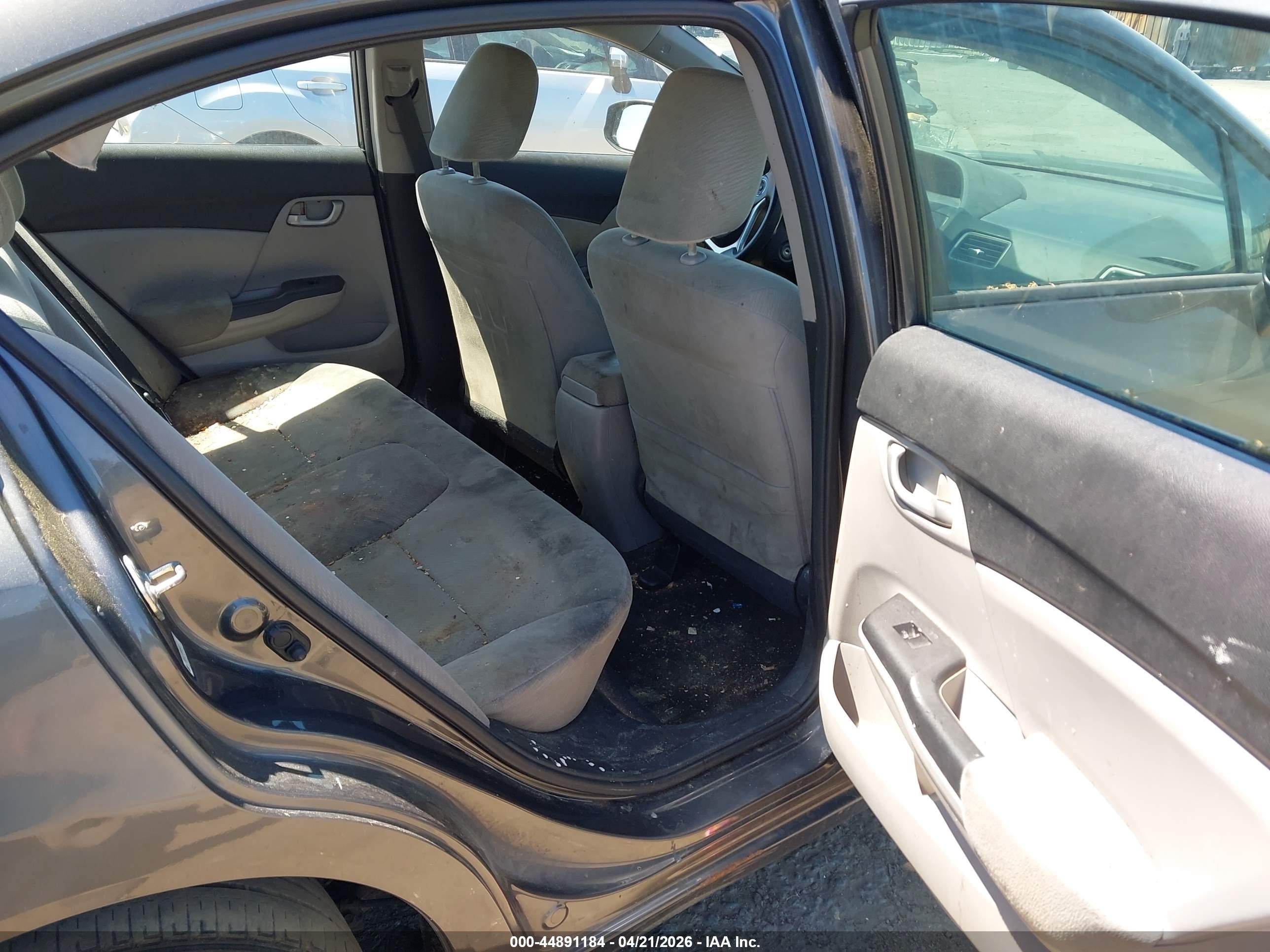 2013 Honda Civic Lx Gray vin: 2HGFB2F51DH534663