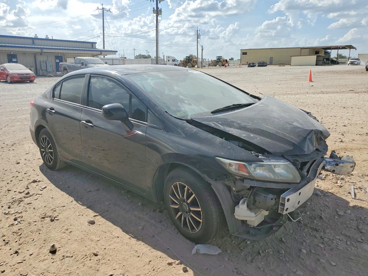 2013 Honda Civic Lx Black vin: 2HGFB2F51DH539099