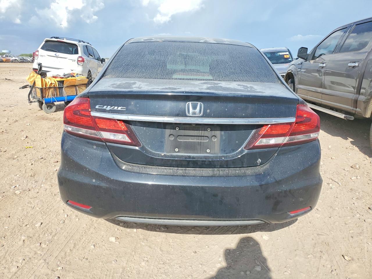 2013 Honda Civic Lx Black vin: 2HGFB2F51DH539099
